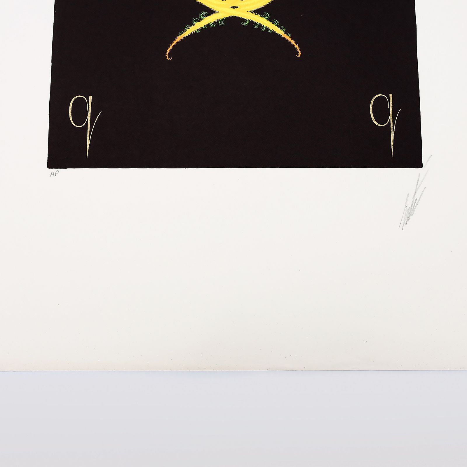 Rare Artist Proof Letter ‘Q’ Erté (Romain De Tirtoff)  Alphabet Limited Edition Serigraph Print From 1976 photo Art