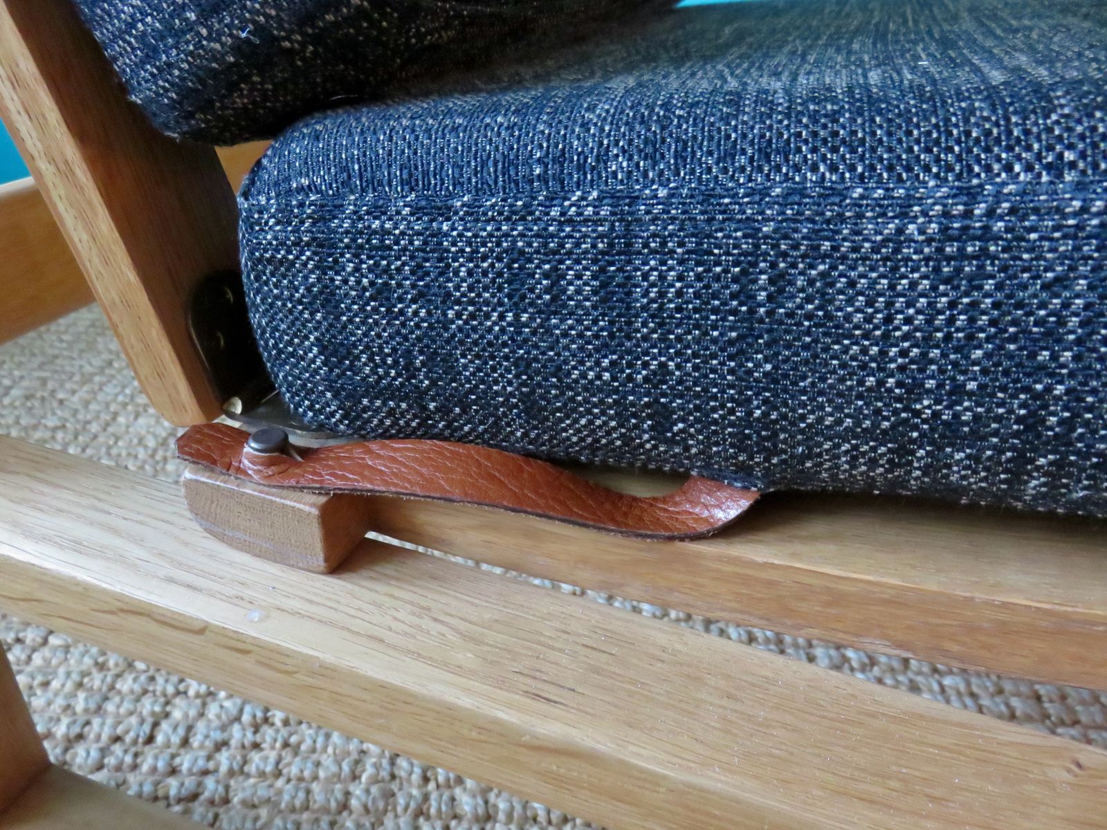 Vintage Armchair In Light Oak By Borge Mogensen, Denmark 1965 photo vinterior