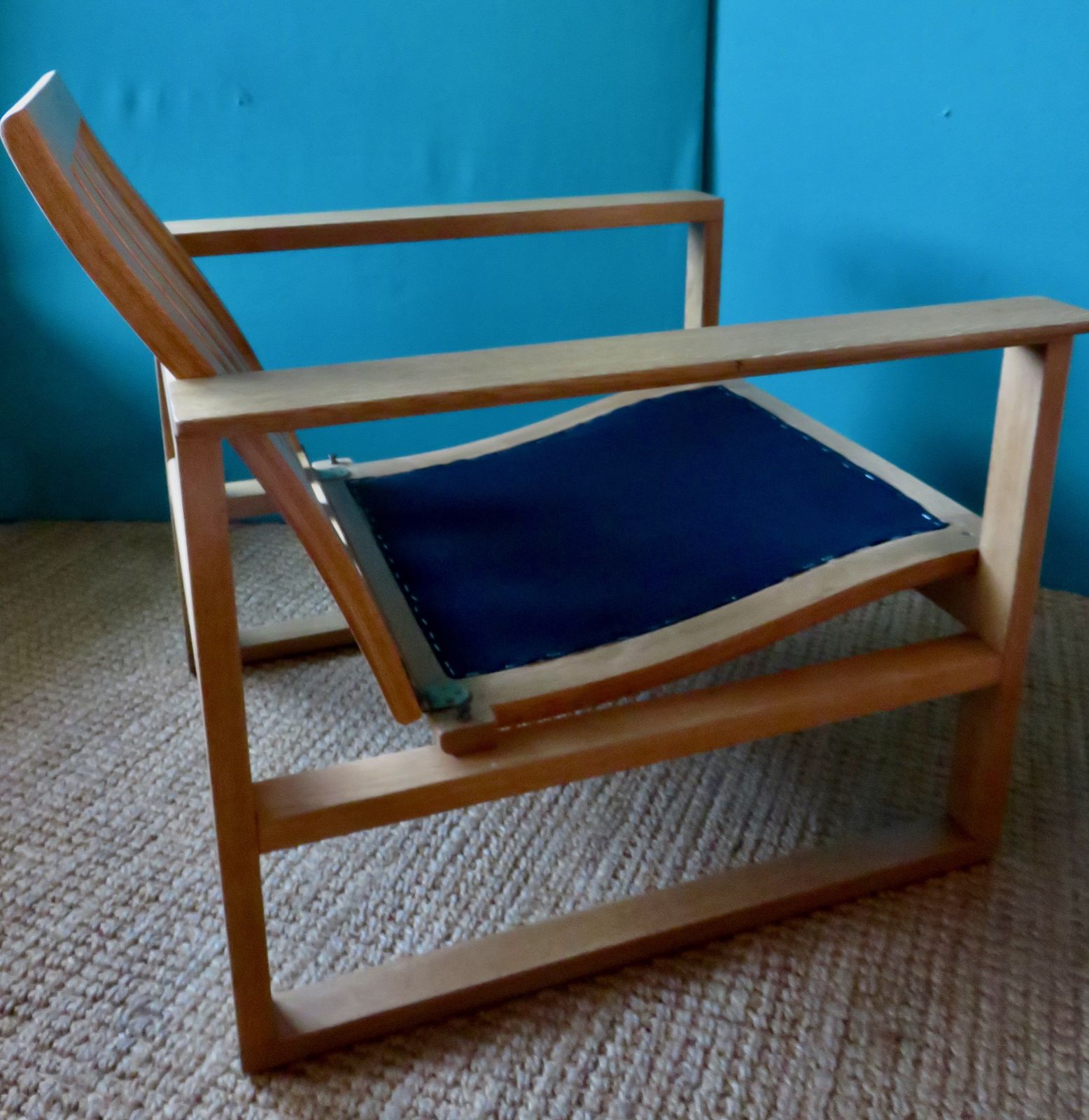 Vintage Armchair In Light Oak By Borge Mogensen, Denmark 1965 photo buy