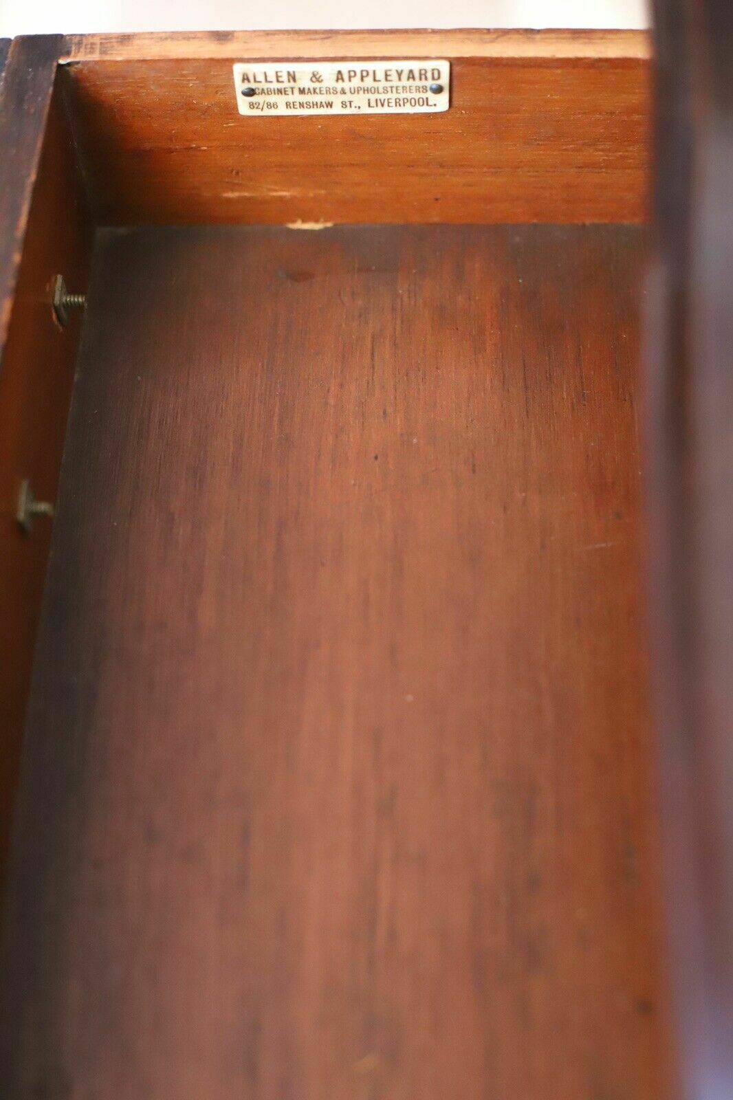 An Edwardian Mahogany Envelope Card Table By Allen & Appleyard photo for sale