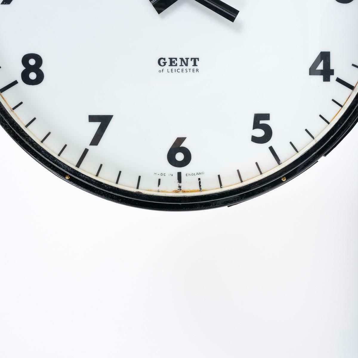 photo vinterior Gent Of Leicester Double Sided Illuminated British Rail Station Clock
