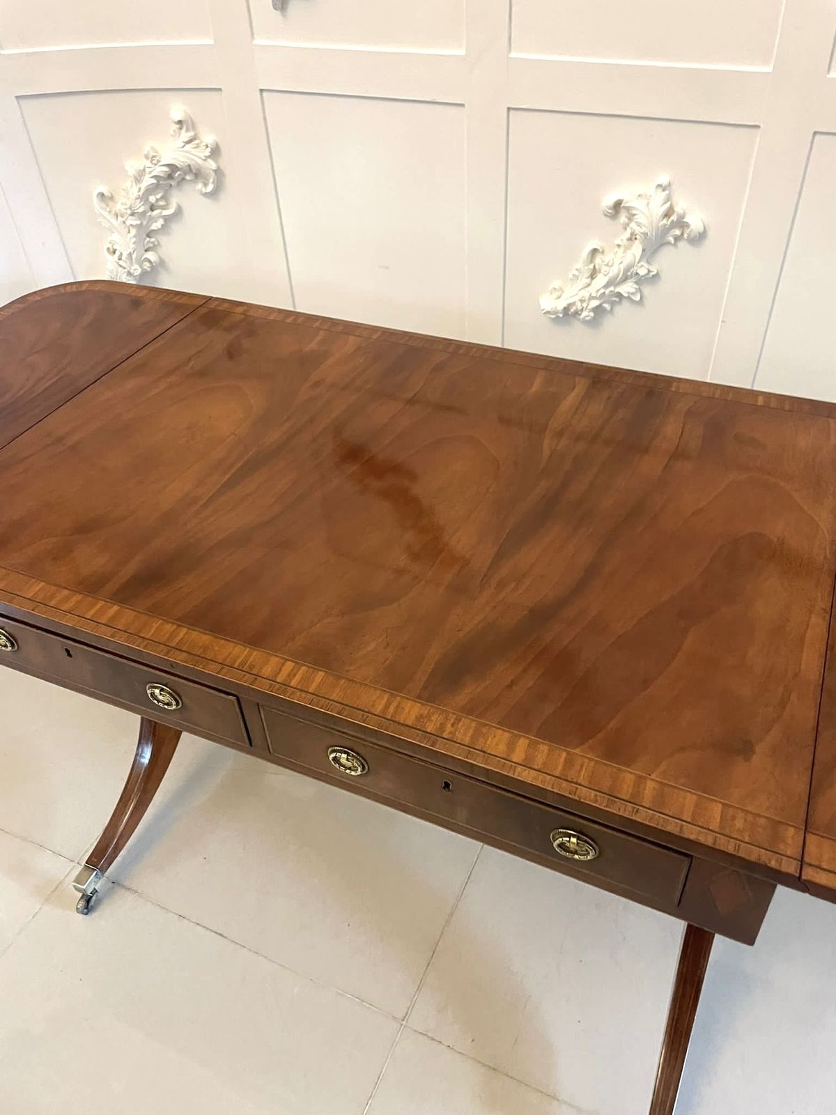 Furniture Outstanding Antique Early 20th Century Freestanding Mahogany Table photo
