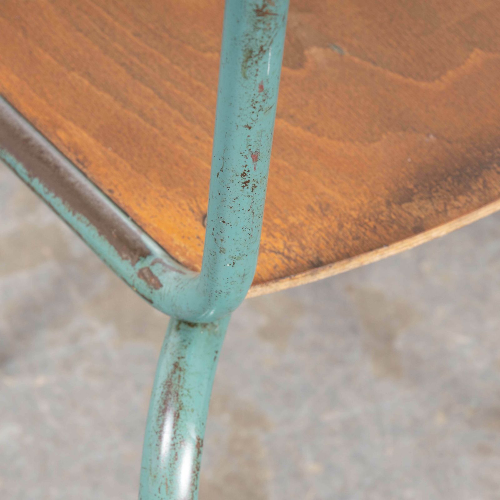 1950’s French Mullca Framed Seat Stacking Dining Chairs – Set Of Eight photo buy
