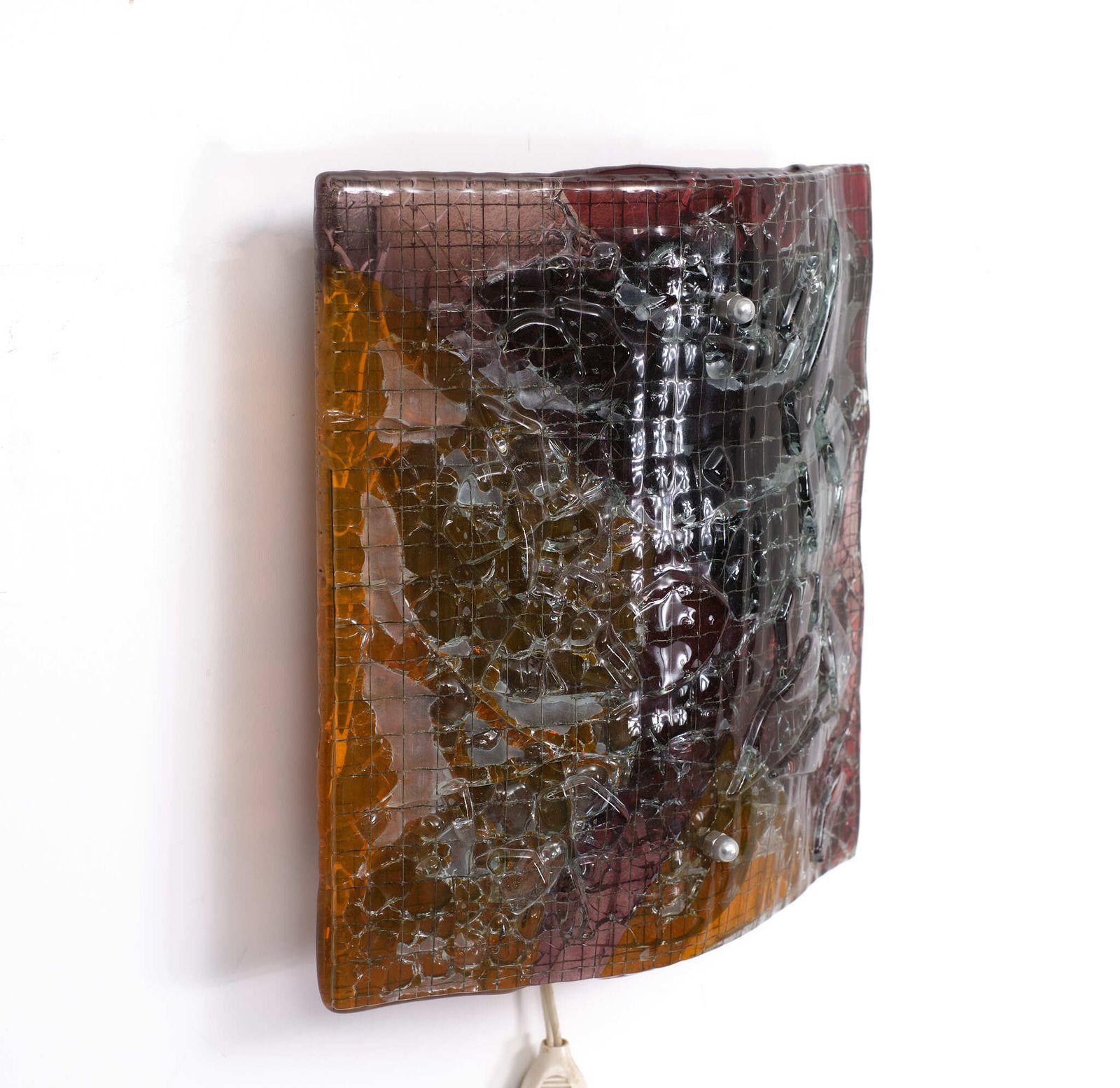 Art Glass Studio "Van Tetterode" In Amsterdam Wall Lamp, 1950s photo vinterior