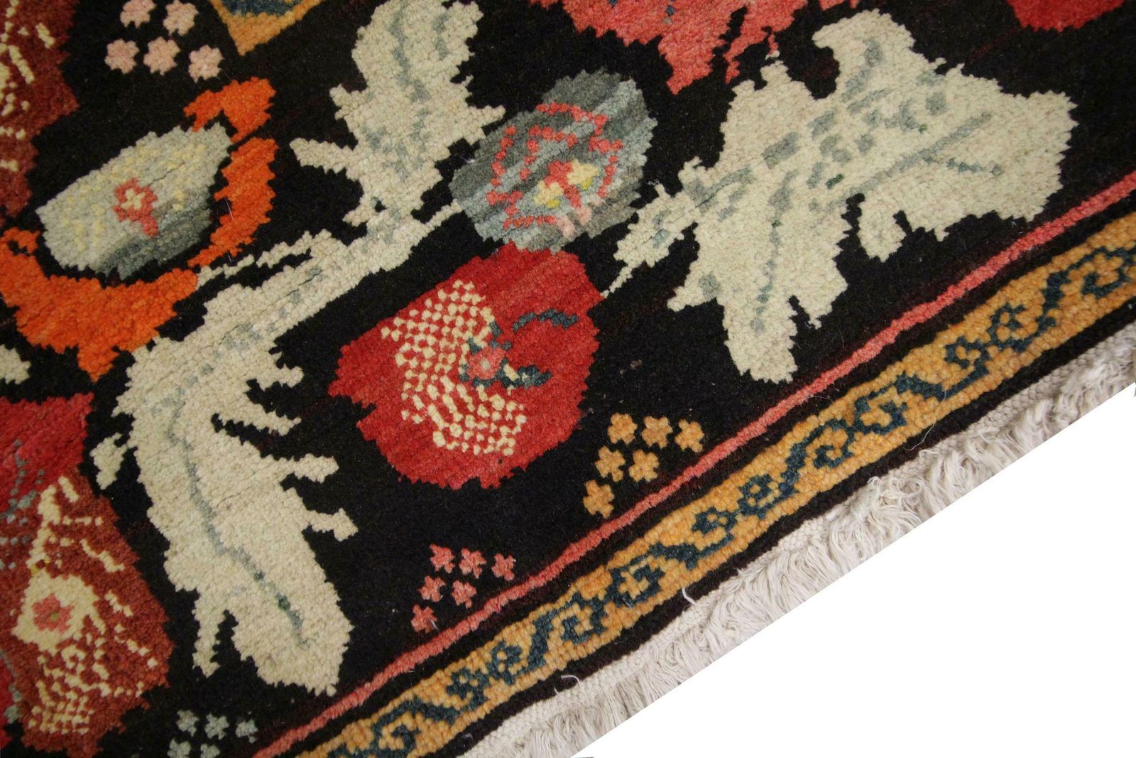 Antique Rug Caucasian Karabagh, Handmade Carpet Oriental Rug, Floral Area Rugs photo buy