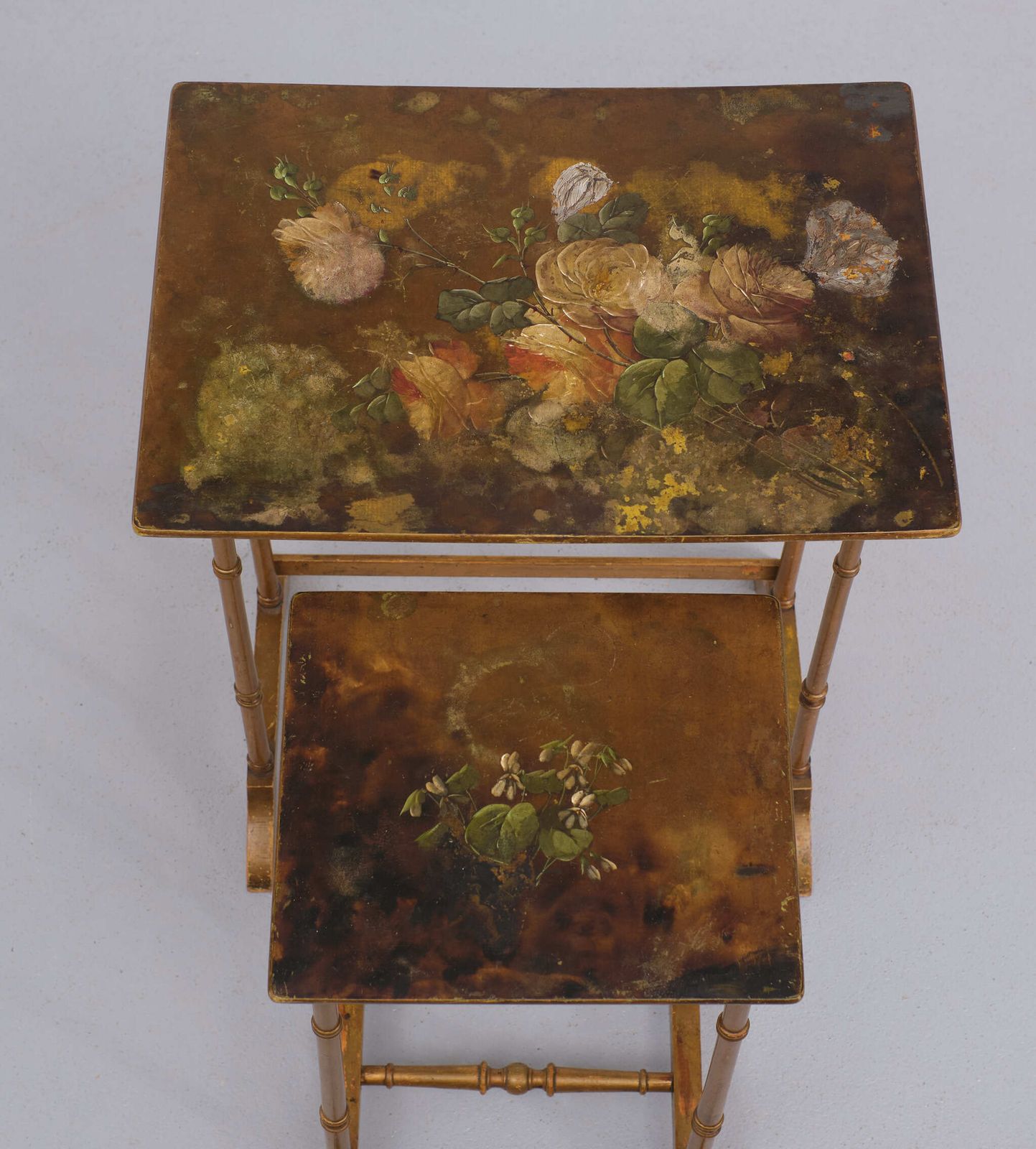 France Art Nouveau Side Tables Japonisme Style, 1925 photo buy