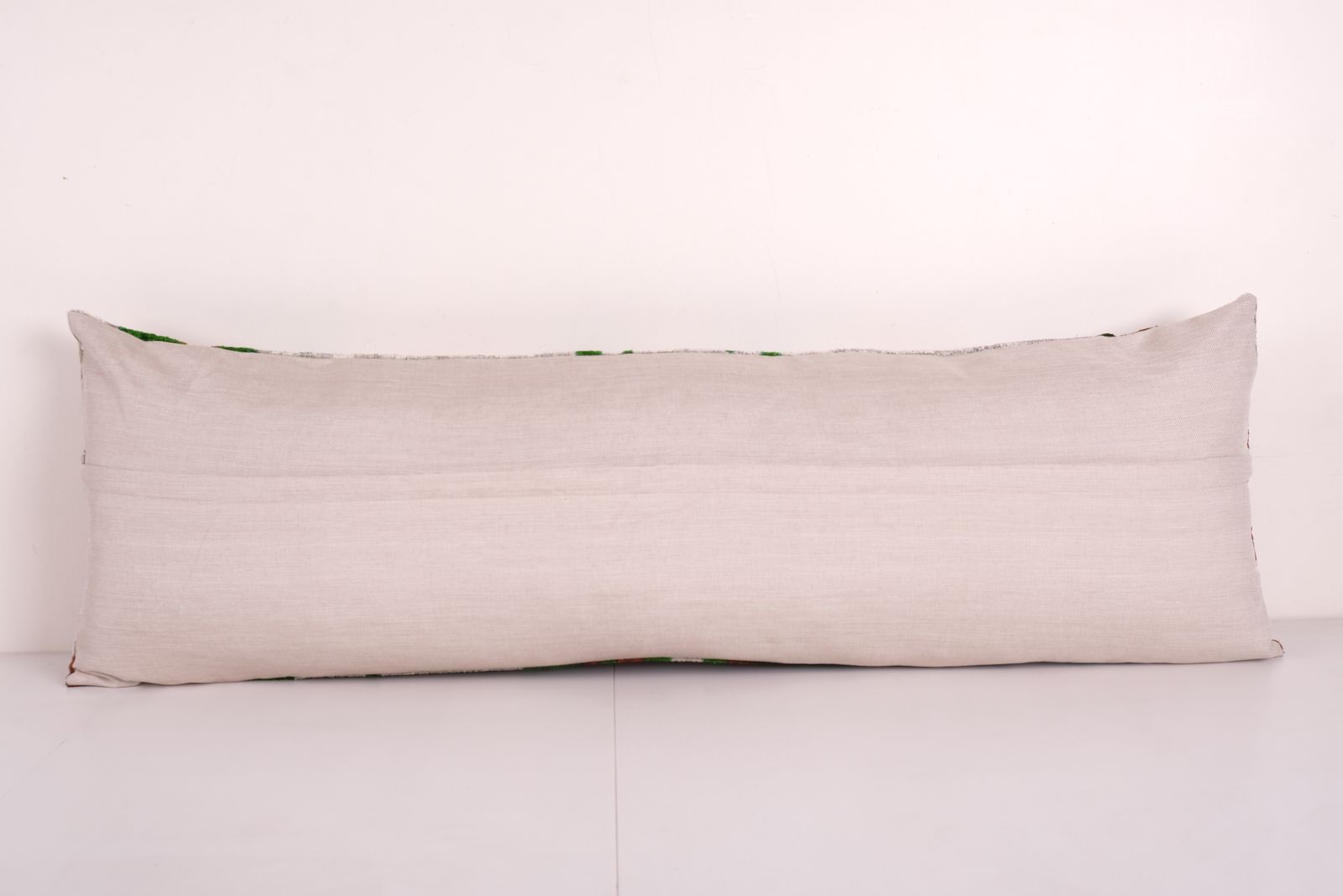 Tiger Design Yellow Extra Long Ikat Velvet Pillow, Animal Printed Lumbar Pillows, Branch Design Bedding Cushion 14'' X 45'' photo Textiles