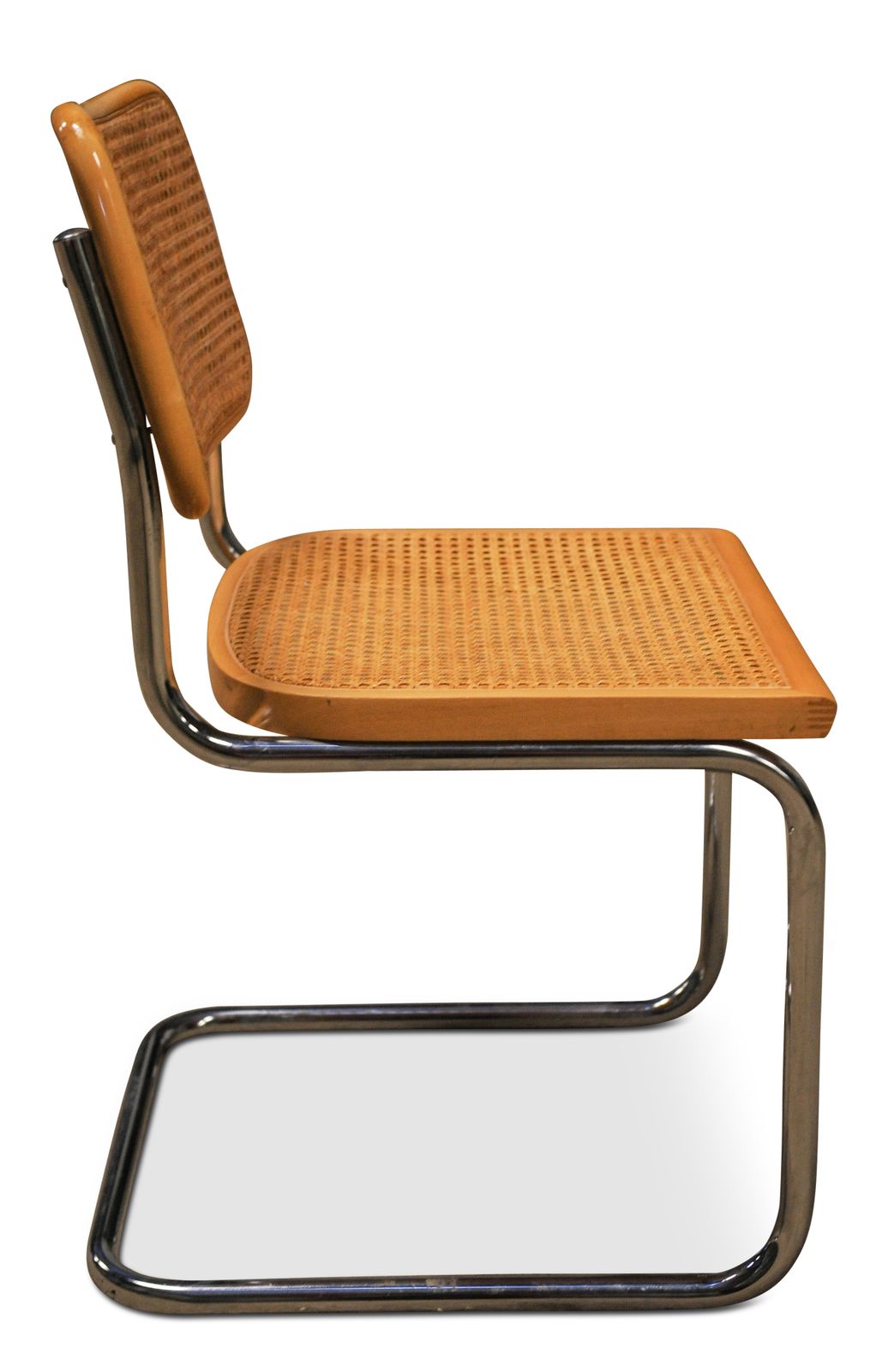 Cesca B 32 Blonde Wood Cantilever Chair With Weave Seat A Later Marcel Breuer Made In Italy Ol photo vinterior