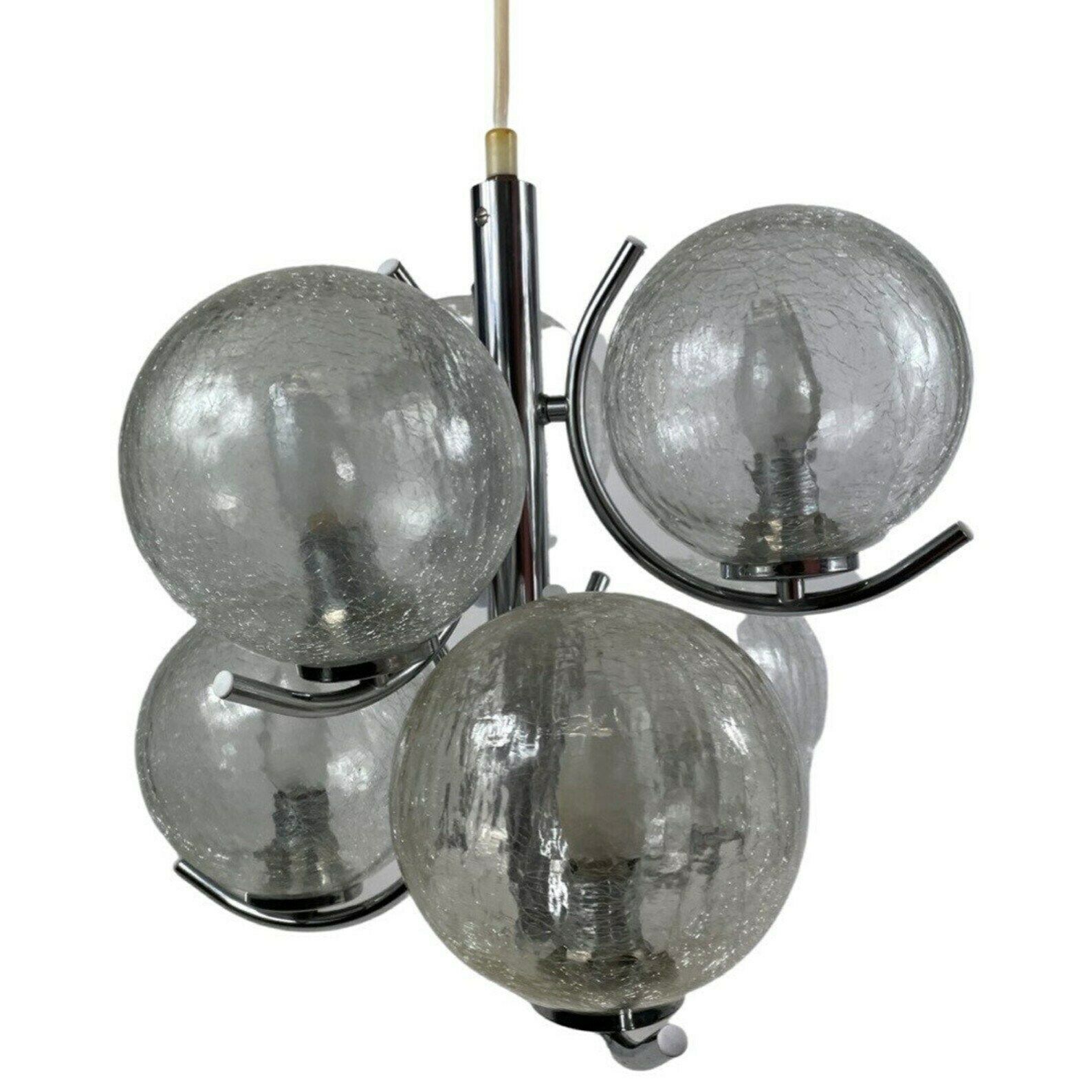 Richard Essig   Hanglamp   Model Sputnik   Inclusief Nieuwe Lampen   Space Age Design photo vintage