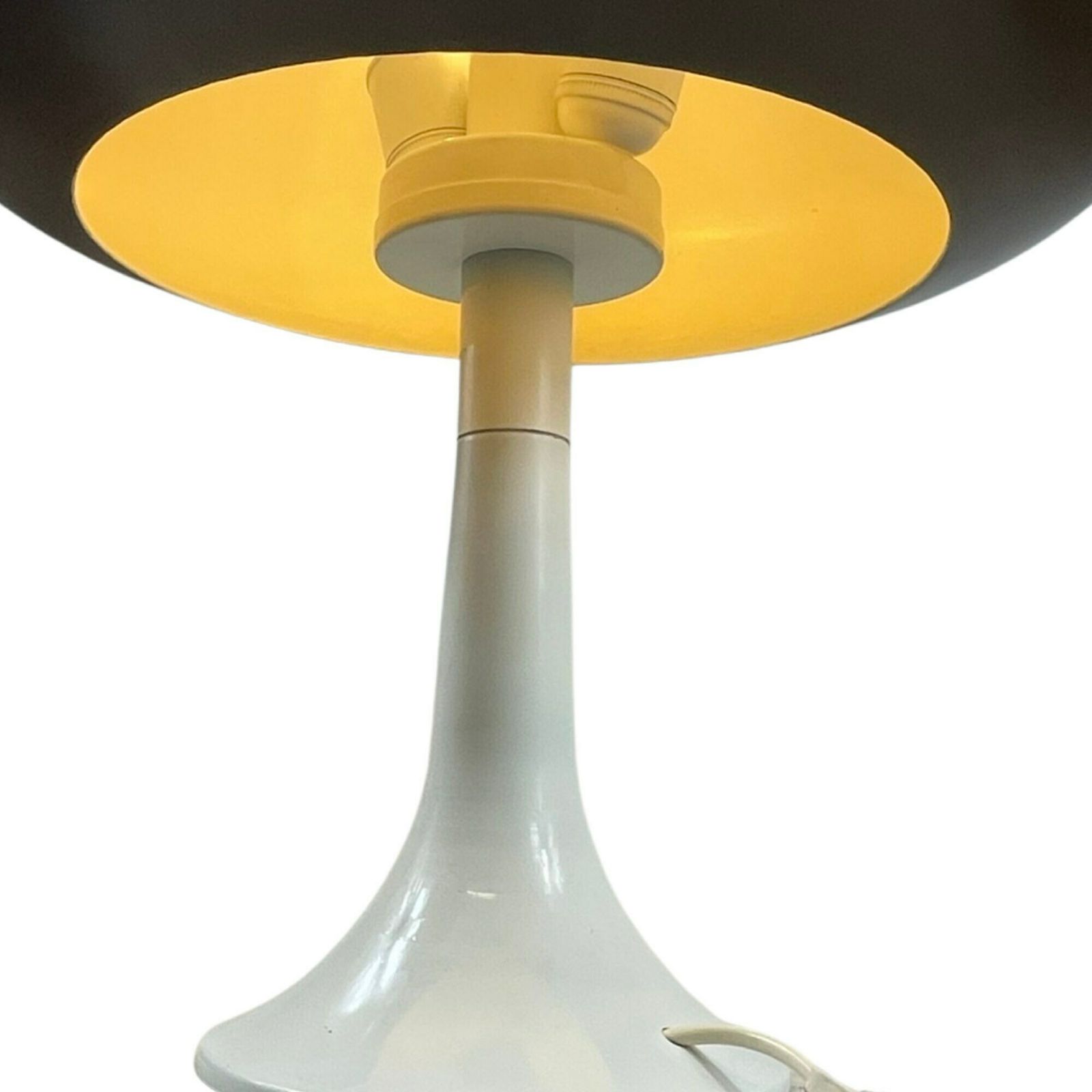 Eglo Leuchten   Mushroom Lamp (Xxl)   White Base And Brown Shade photo vintage