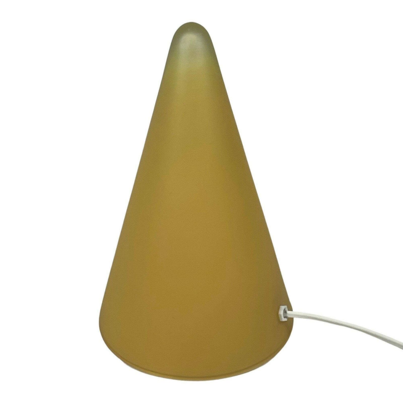 Sce France   Teepee Lamp   Glass Cone   Mustar Yellow, In Great Condition, Large Model (27cm) photo Lighting