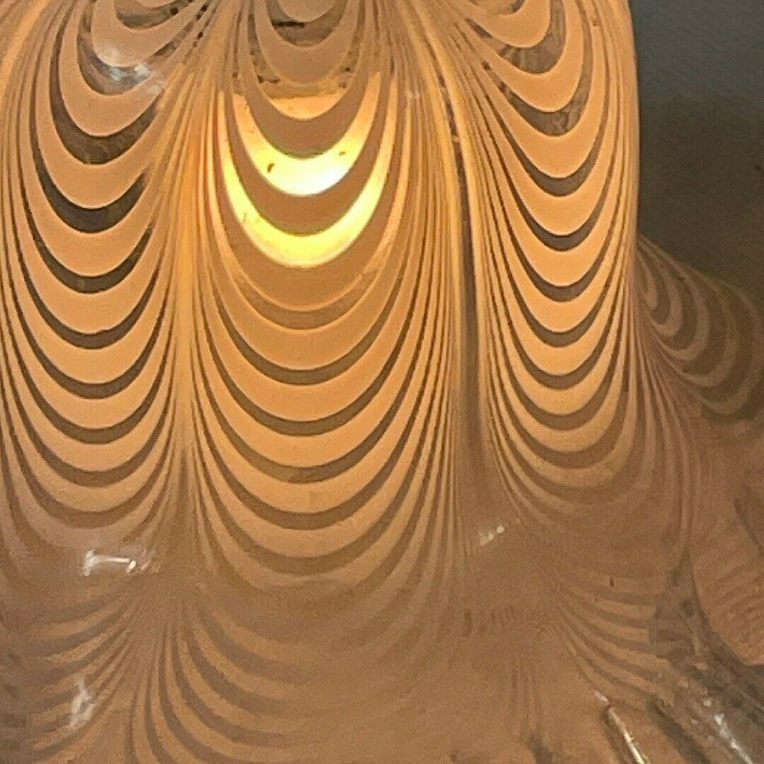Murano Italian Swirl   Skirt / Hankerchief Shaped Lamp   Hanging Fixture   Glass photo vinterior