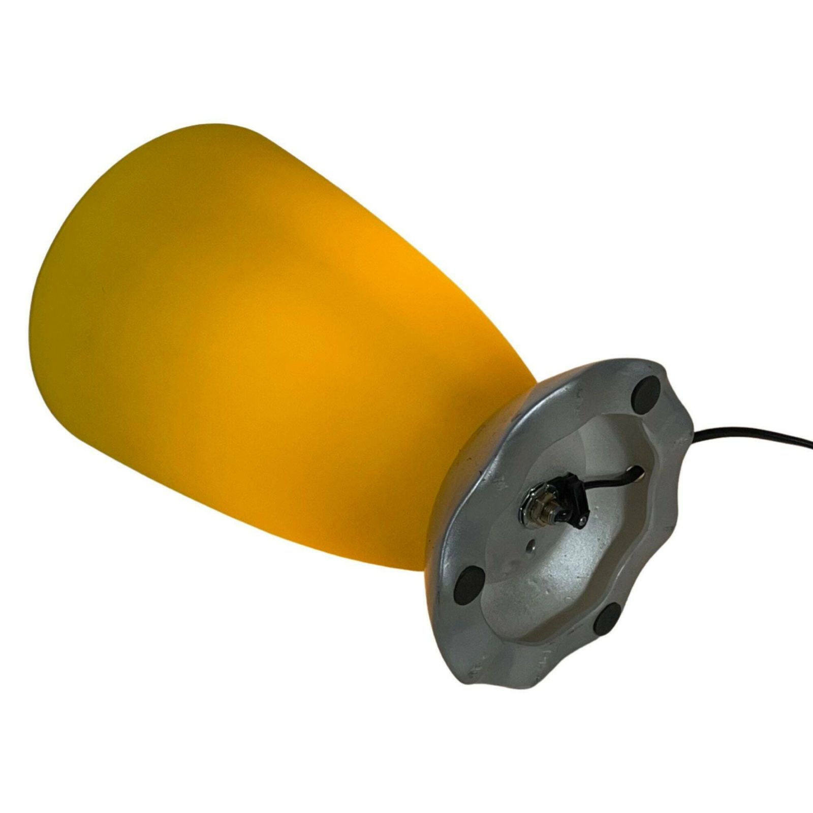 In De Stijl Van / Toegeschreven Aan Foscarini – Tafellamp – Eivormige Glazen Kap En Keramische Voet photo 213.0
