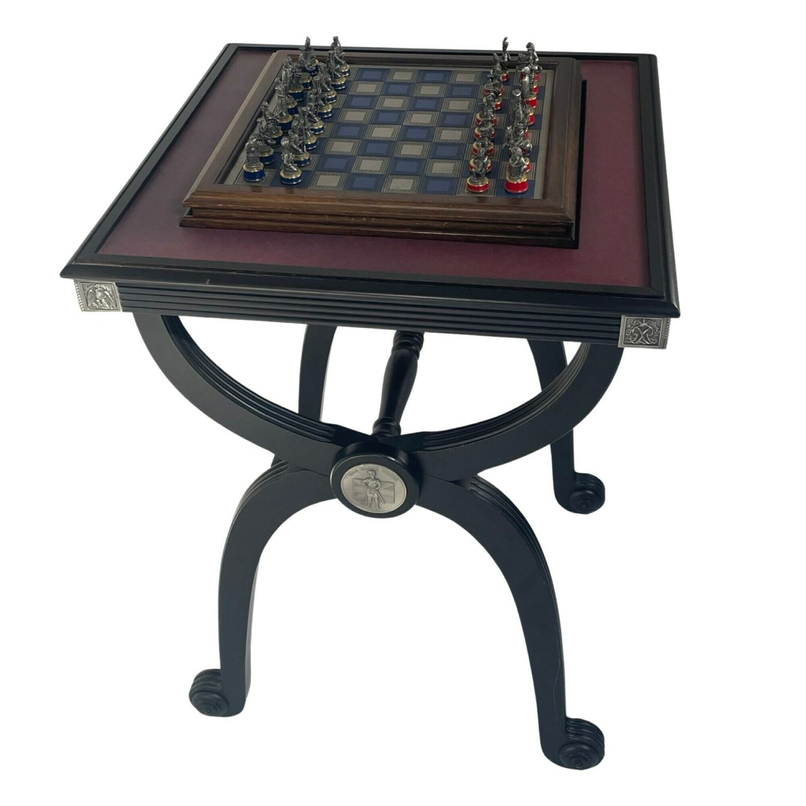 Franklin Mint   Schaakspel   Battle Of Waterloo   Tinnen Stukken   Limited Edition Met Documentatie   Tafelversie photo furniture