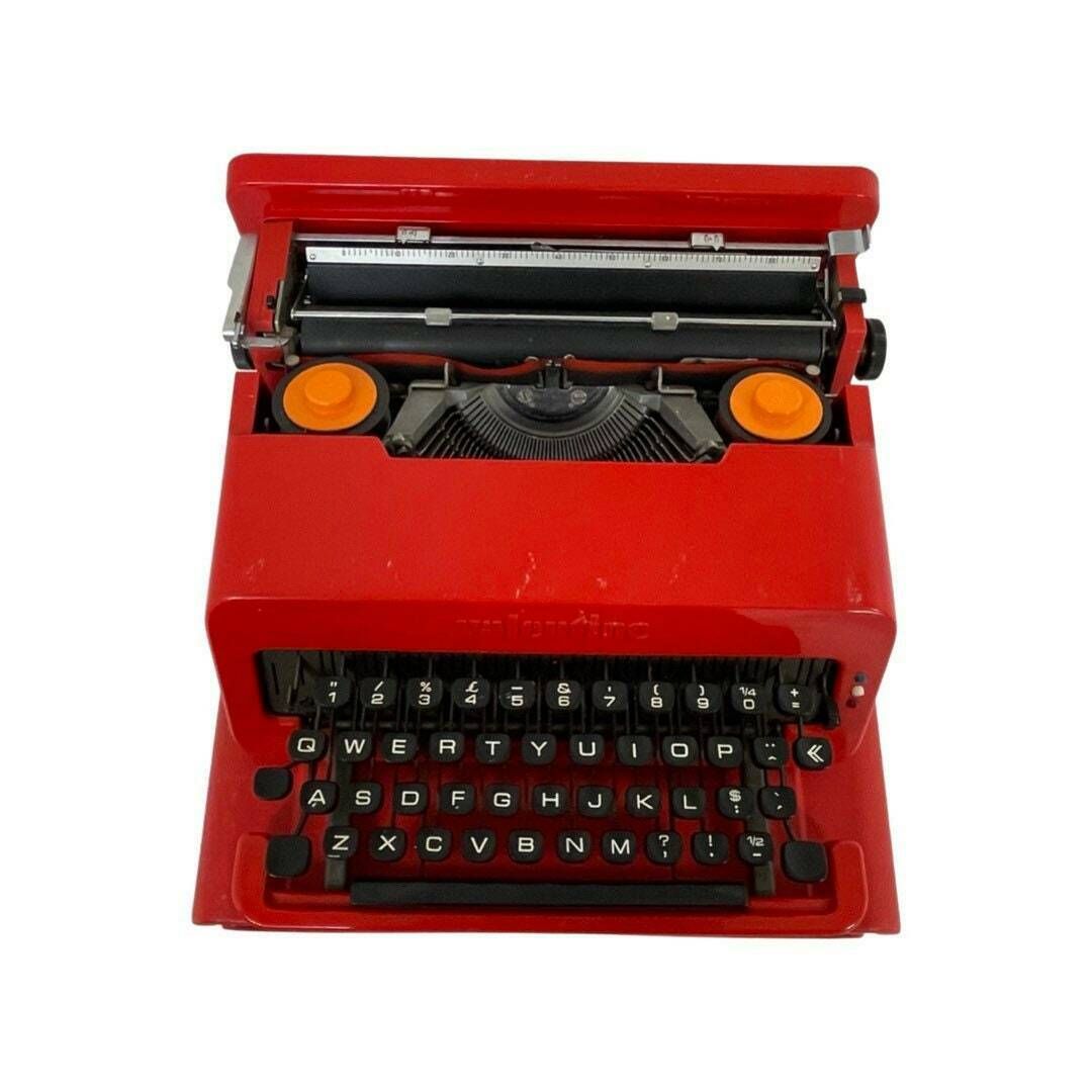 Ettore Sottsass / Perry A. King   Olivetti   Valentine   Typemachine Inclusief Harde Koffer   Werkend (Qwerty) photo furniture