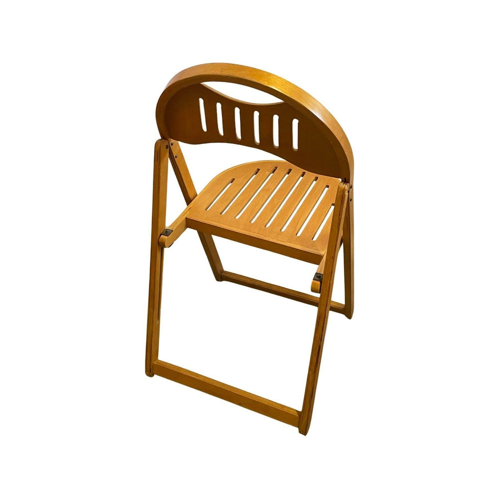 Otk   Folding Chair With Rare Seating   Made From Plywood photo for sale