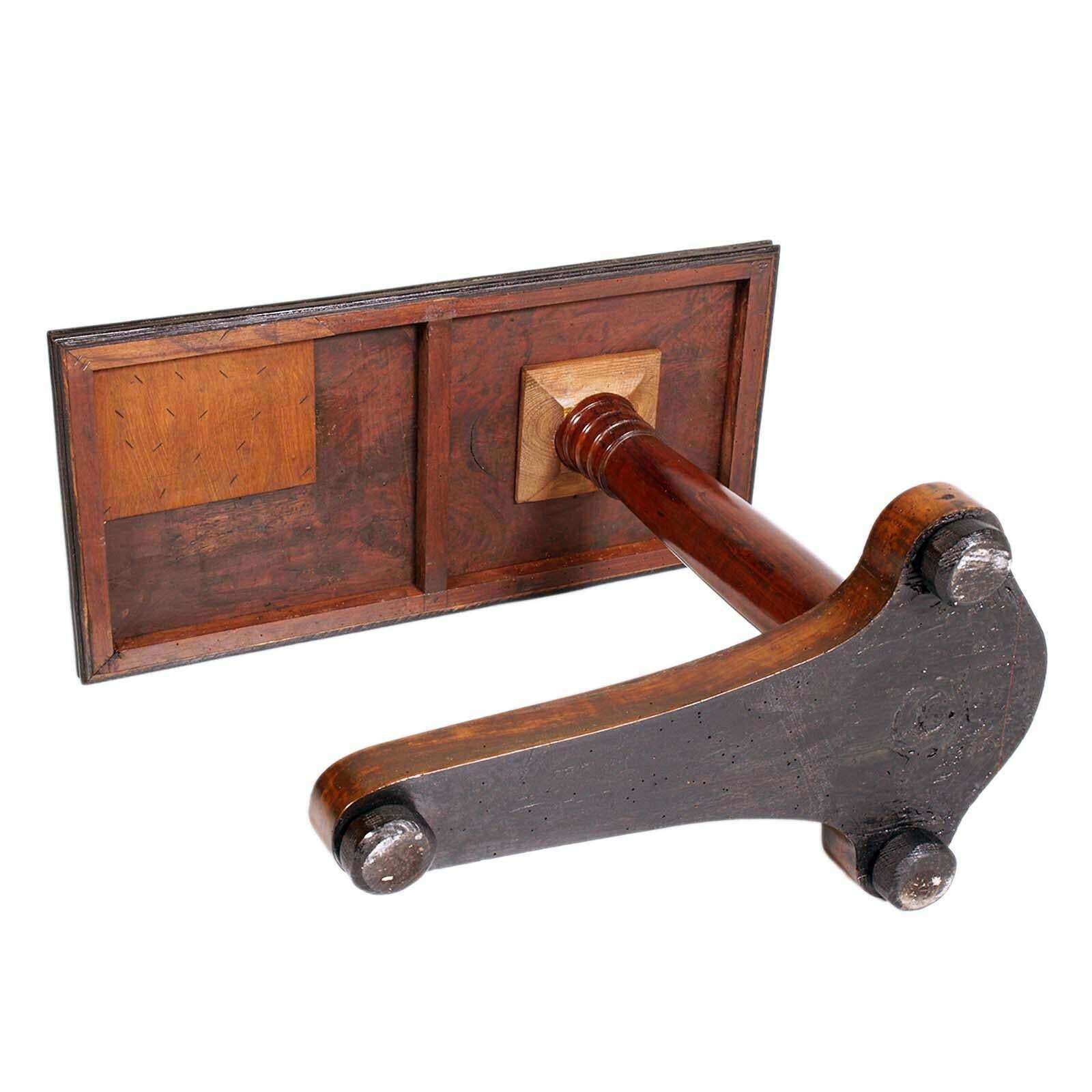 19th Century Italy Antique Bed Service Table In Walnut, Neoclassic, Wax Polished £3,105.07 photo 3850.2