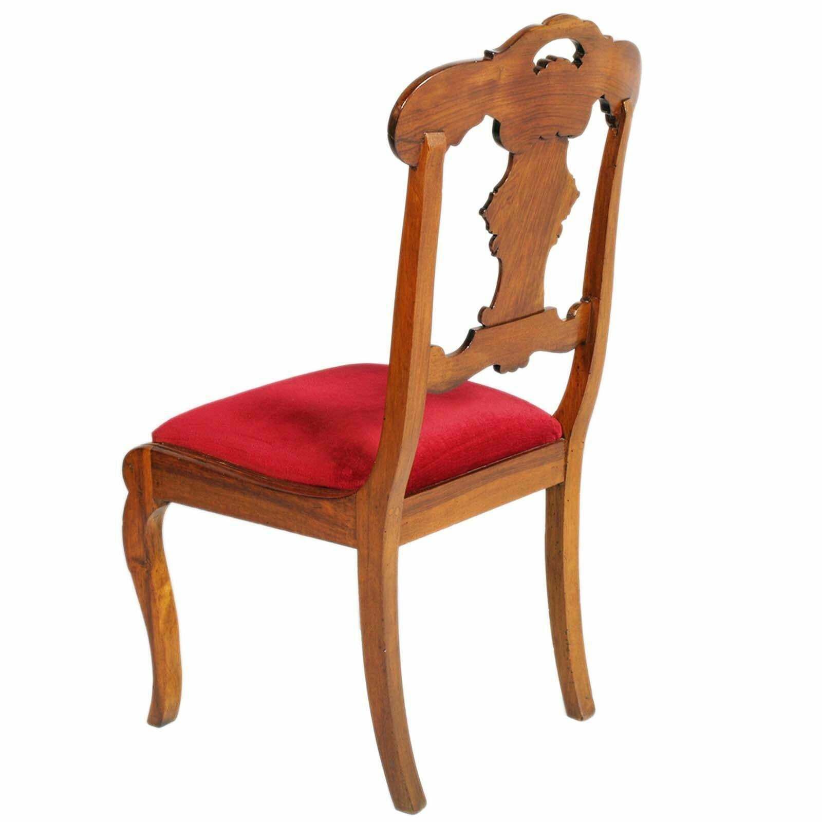 Early 18th Century France Pair Side Chairs, Charles X, Hand Carved Maple Wood photo 8250.96