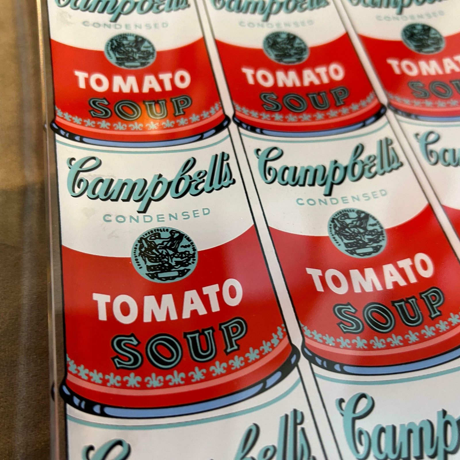 1990s Campbell Soup Square Glass Tray Designed By Andy Warhol For Rosenthal £621.01 photo vinterior