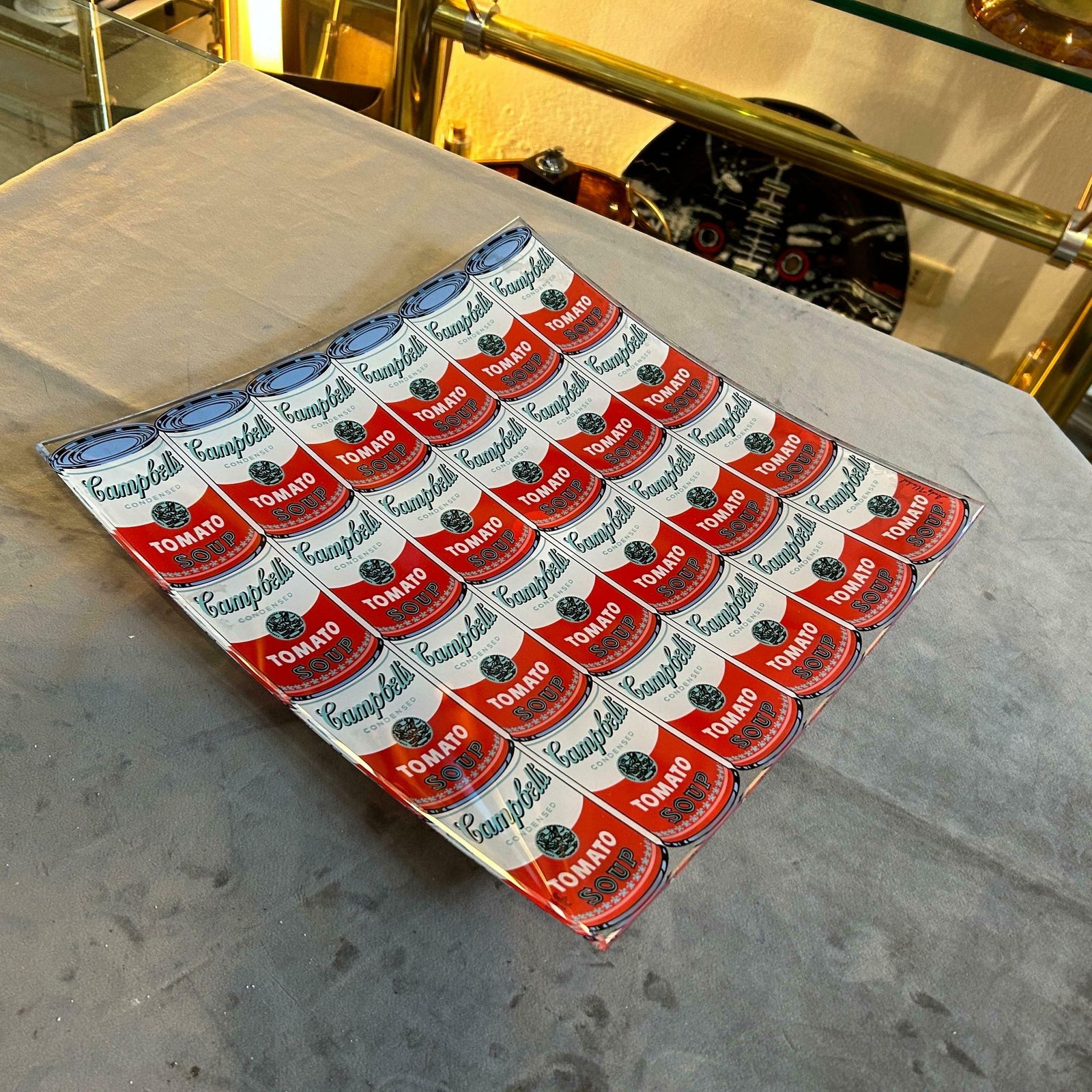 1990s Campbell Soup Square Glass Tray Designed By Andy Warhol For Rosenthal £621.01 photo buy