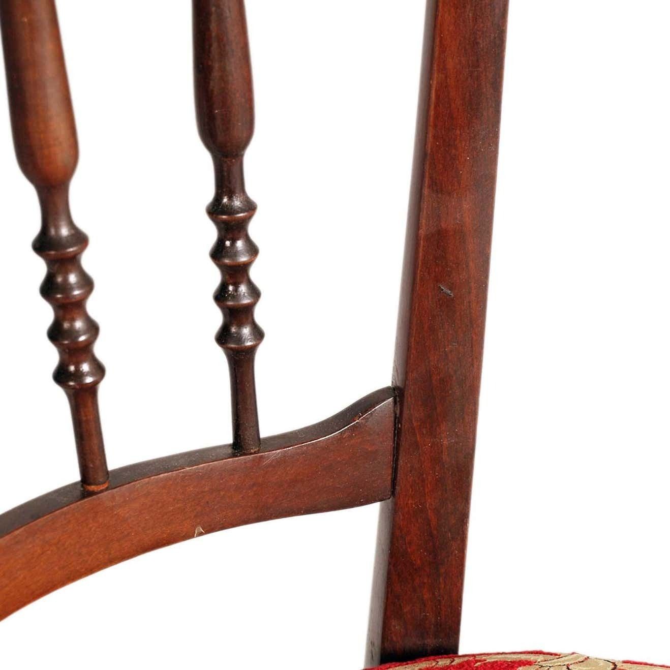 Mid Century Chiavari Chair By Paolo Buffa, Belle Epoque, Reupholstered Fortuny photo buy