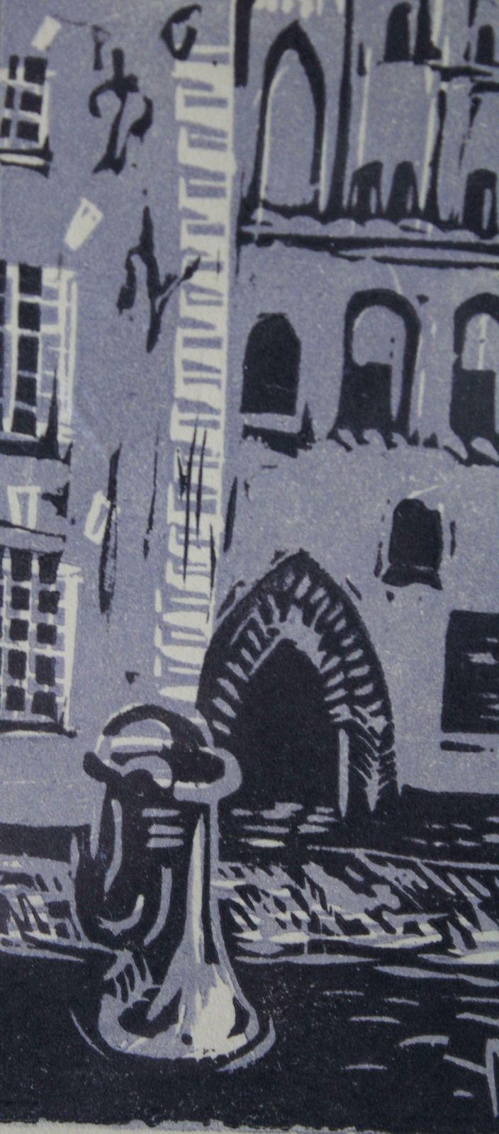 3 Brothers 2005 A/E Linocut Paper 23x12 Cm photo vinterior