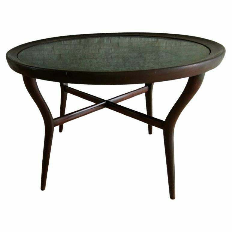 Giuseppe Scapinelli Coffee Table Marbre Rosewood Wood 1940 Italy