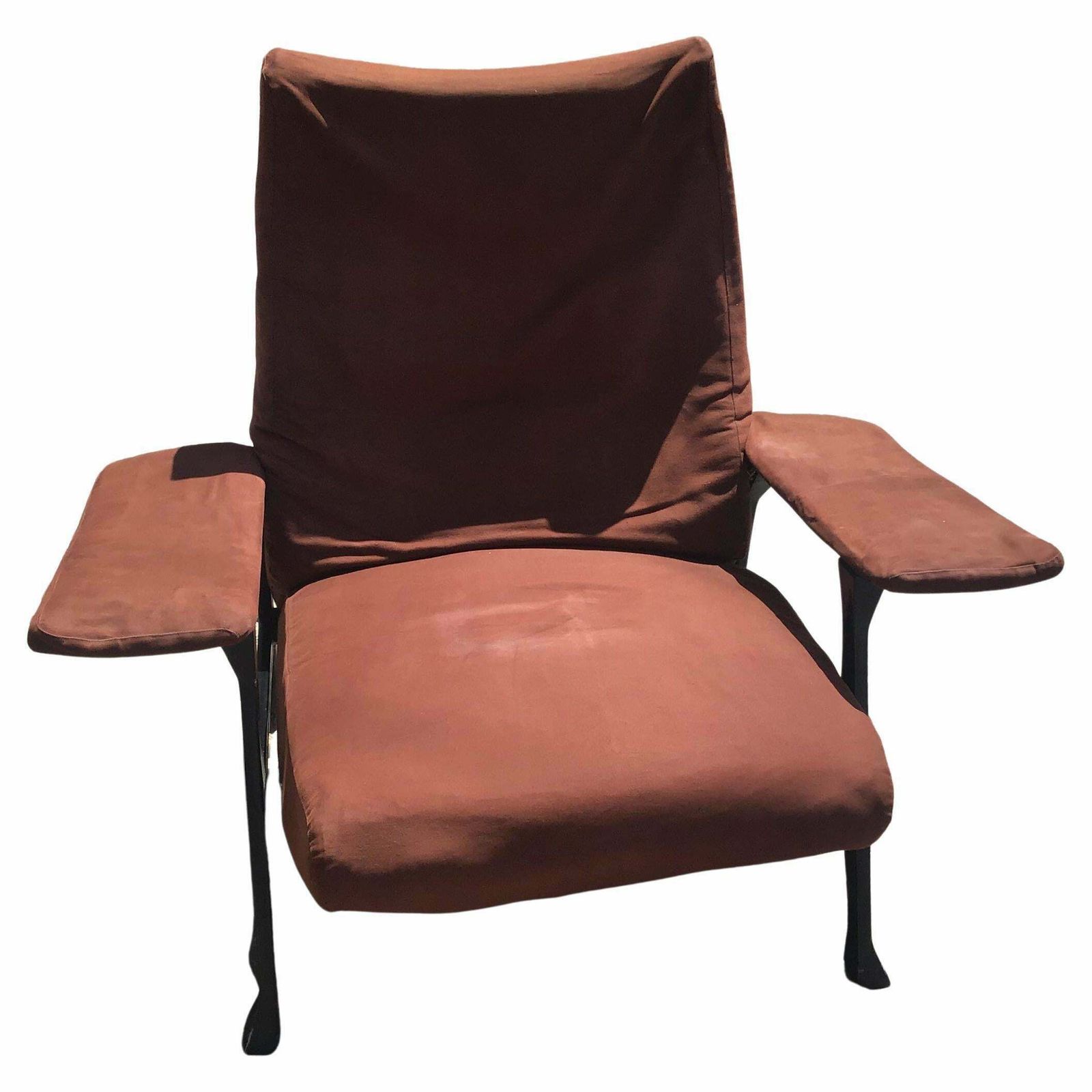 Arflex  Roberto Menghi  Armchair Iron Fabric Padding 1950 Italy