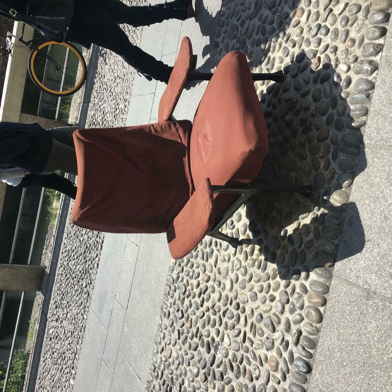 Arflex  Roberto Menghi  Armchair Iron Fabric Padding 1950 Italy photo buy