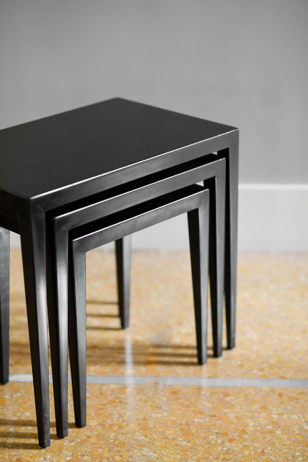 Set Of Three Midcentury Side Tables By Illums Bolighus Kobenhavn Made In Wood photo 2360.0