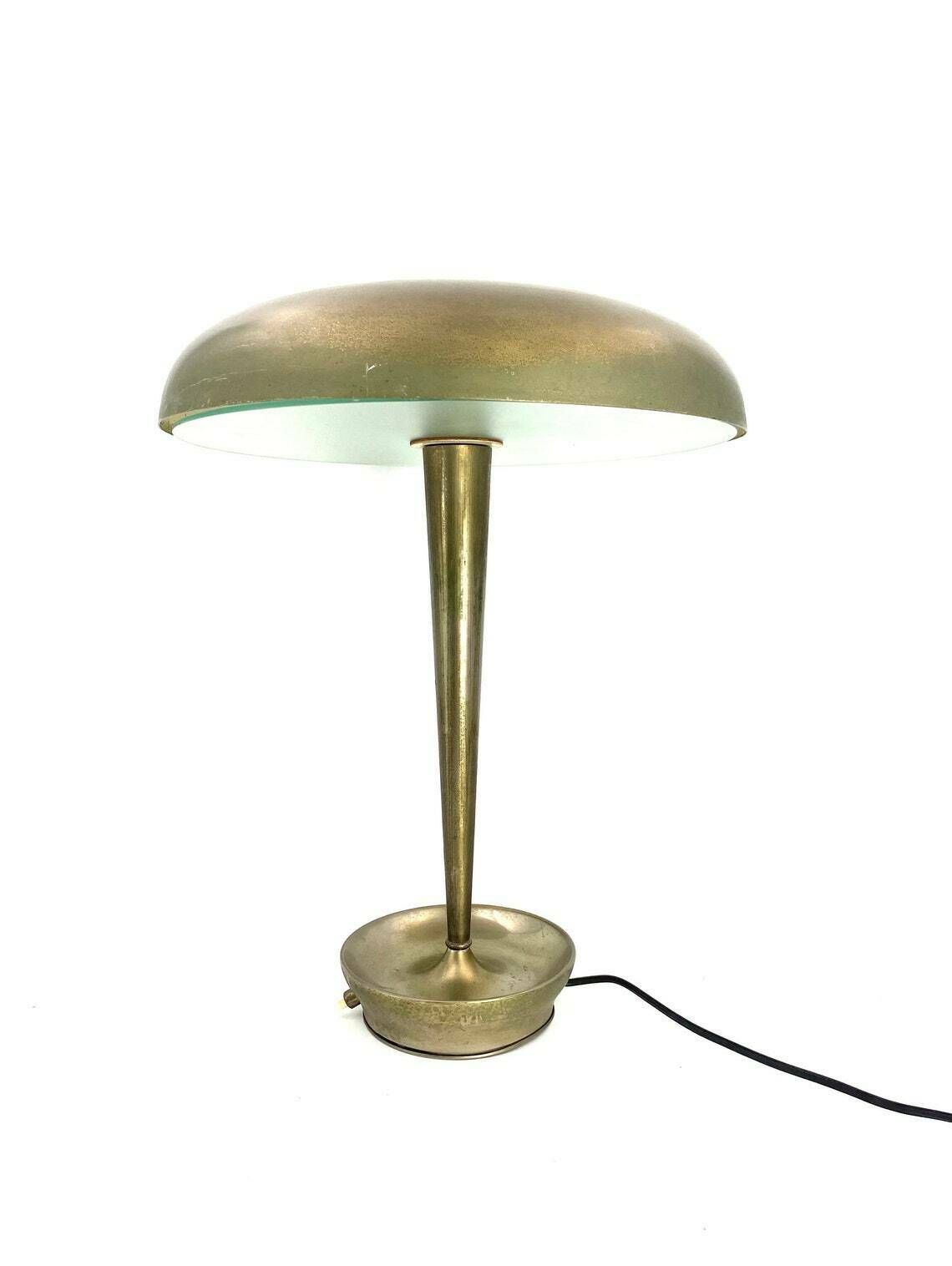 photo furniture Rare Executive Desk / Table Lamp Mod. D 4639, Stilnovo, Milan Italy, Circa 1950s