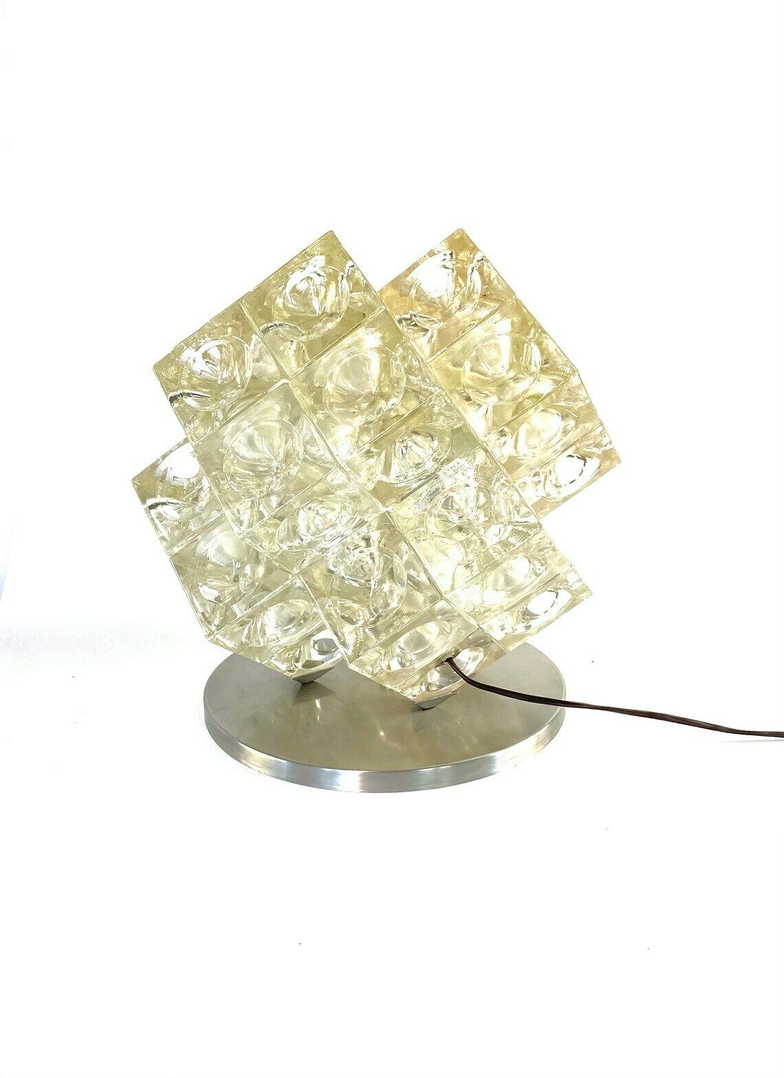Albano Poli, "Eclisse" Modernist Sculptural Table Lamp, Poliarte Italy, 1968 photo buy