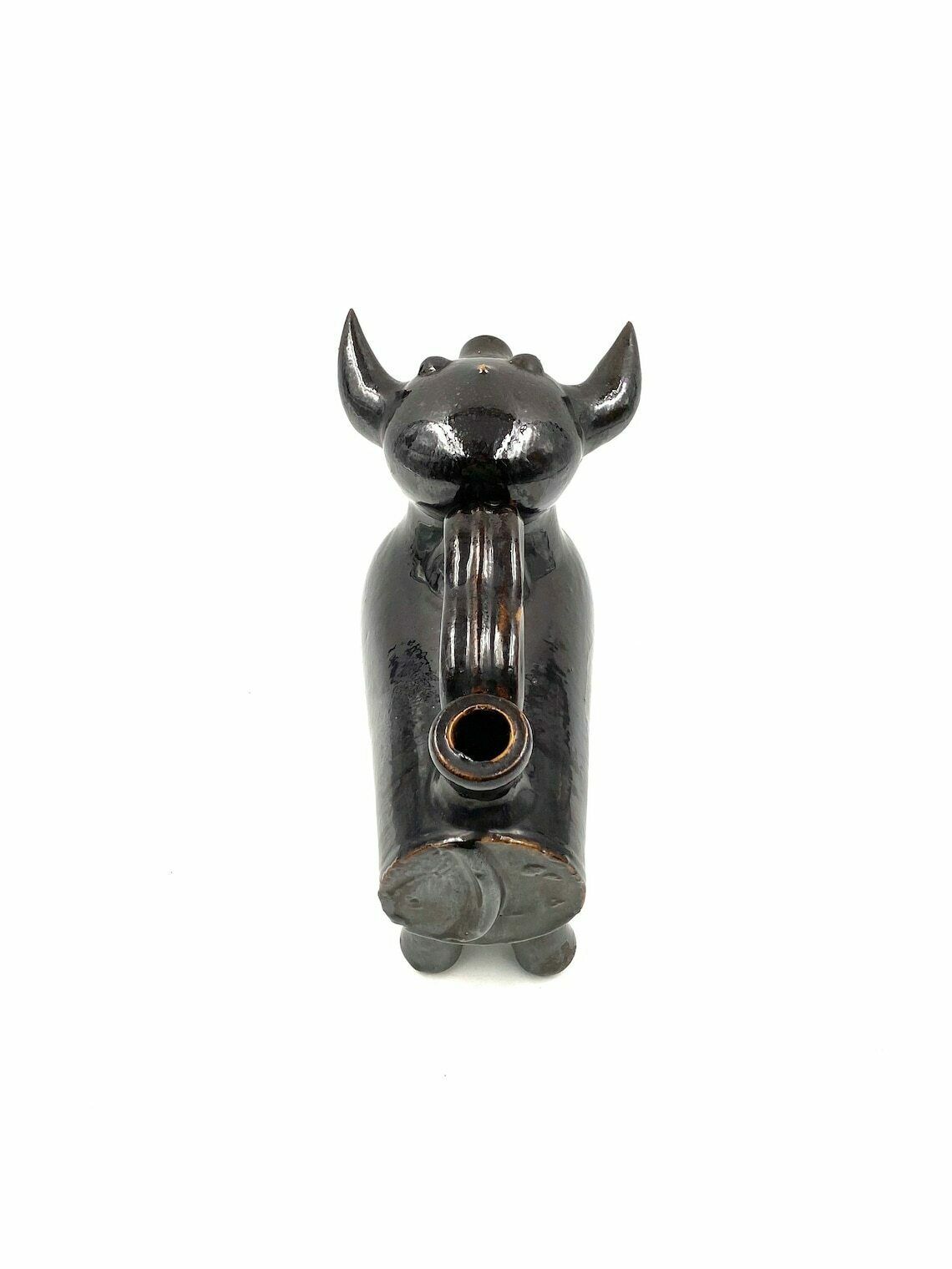 photo for sale Ancient Mediterranean Style Bull Shaped Jug Sculpture, France 1970s