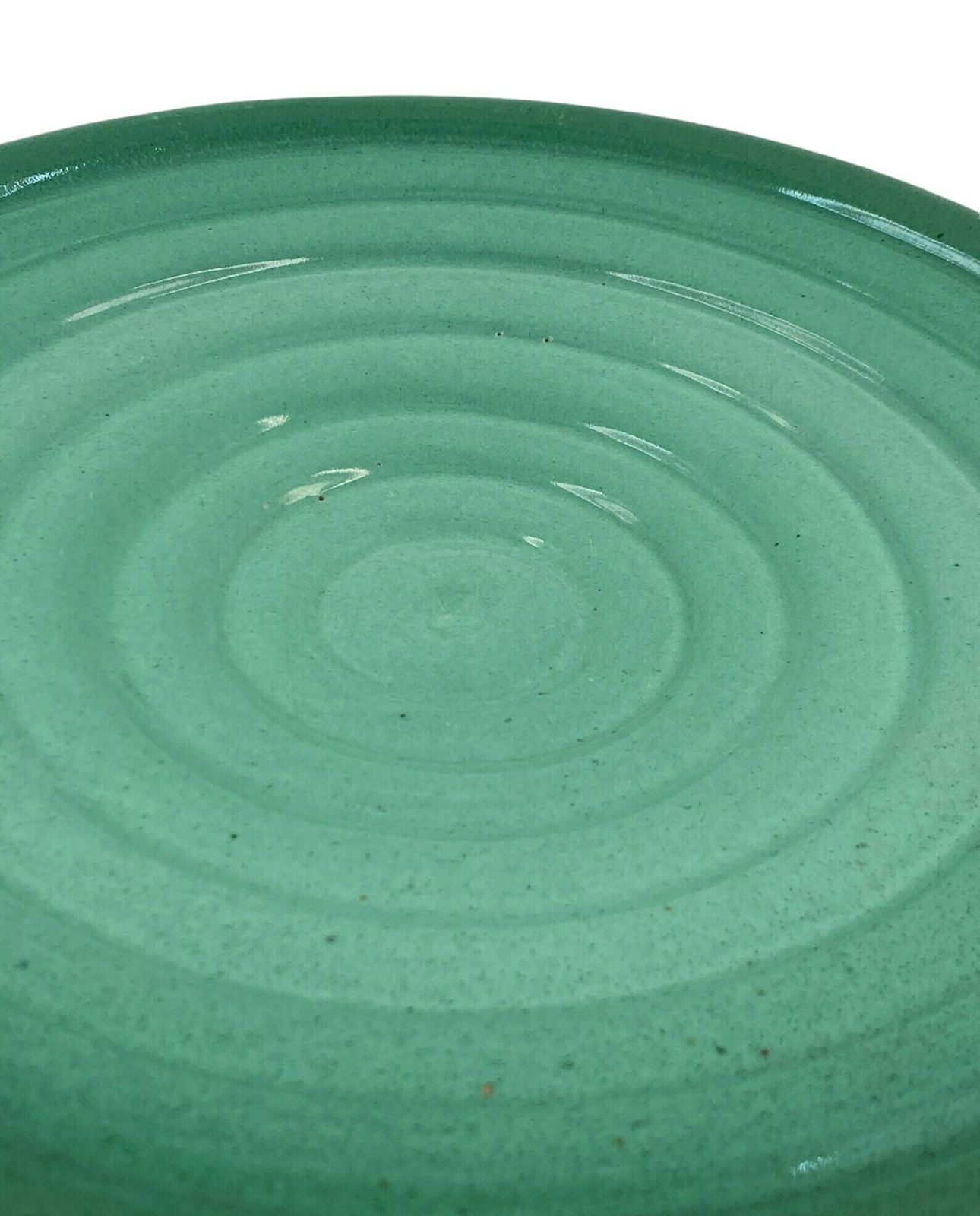 photo vintage Midcentury Green Ceramic Plate / Centerpiece, Giuseppe Mazzotti, Albisola, Italy 1960s