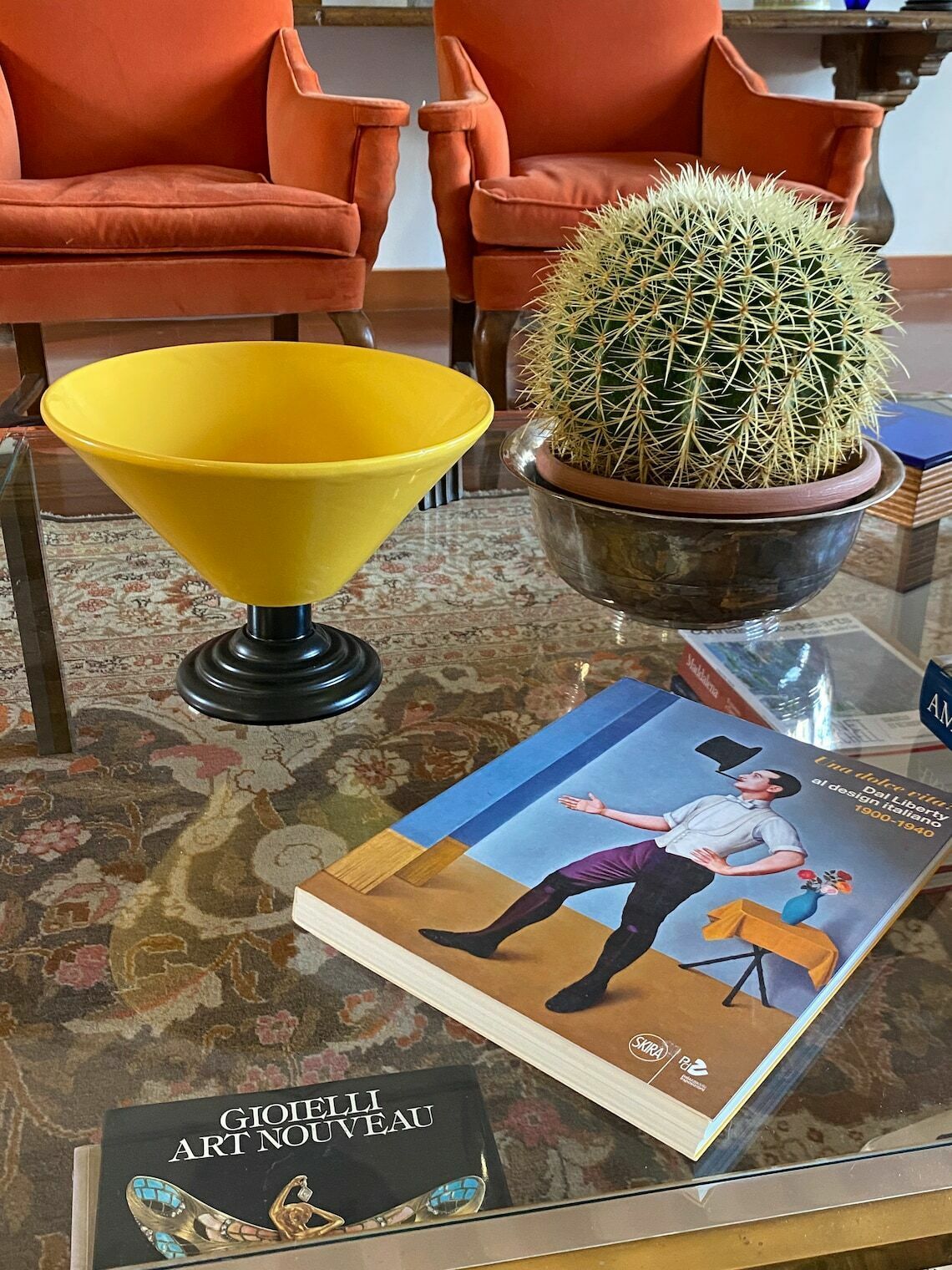 photo furniture Yellow Conic Vase, Postmodern Memphis Milan Style, Italy 1980s