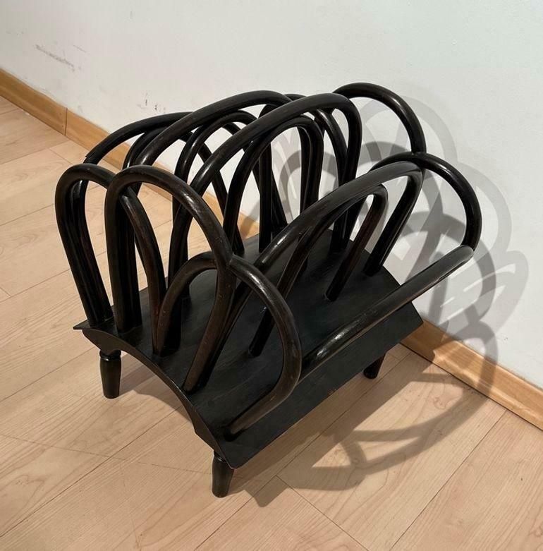 Thonet Newspaper Stand, Bent And Stained Beechwood, Austria Circa 1900 photo Home Decor