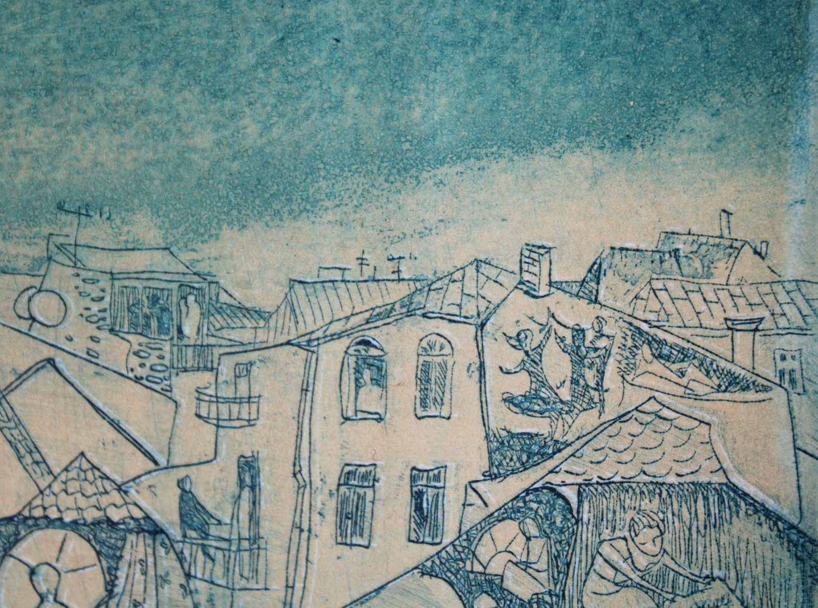 Jekaterina Gryazeva Night City 2005, Paper, Etching, 40/100 2005 photo 160.0