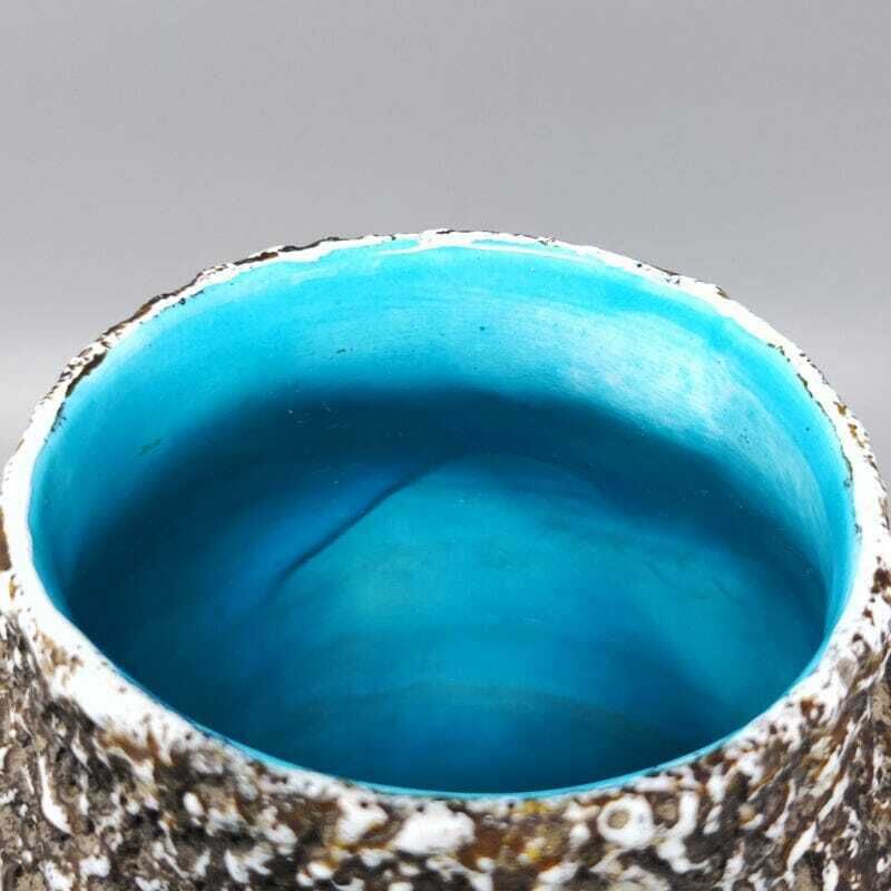 1960s Stunning Lava Vase By Melior. Made In Italy photo vinterior