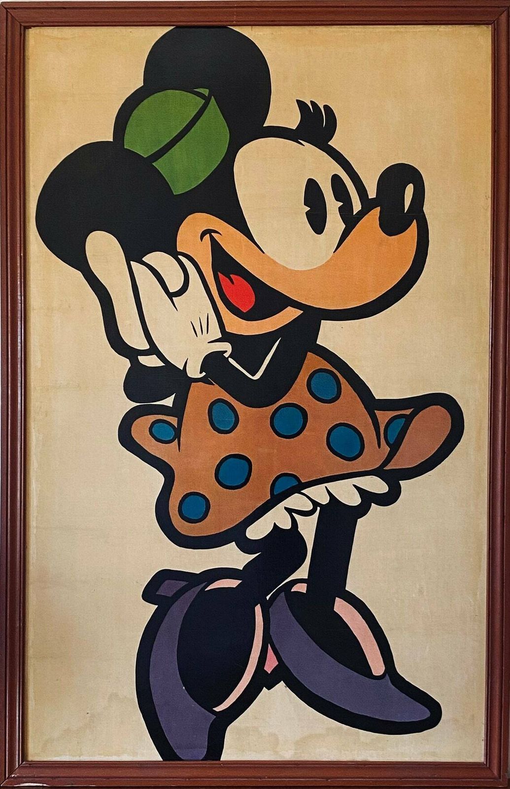 Minnie Mouse Framed Poster, France 1960s