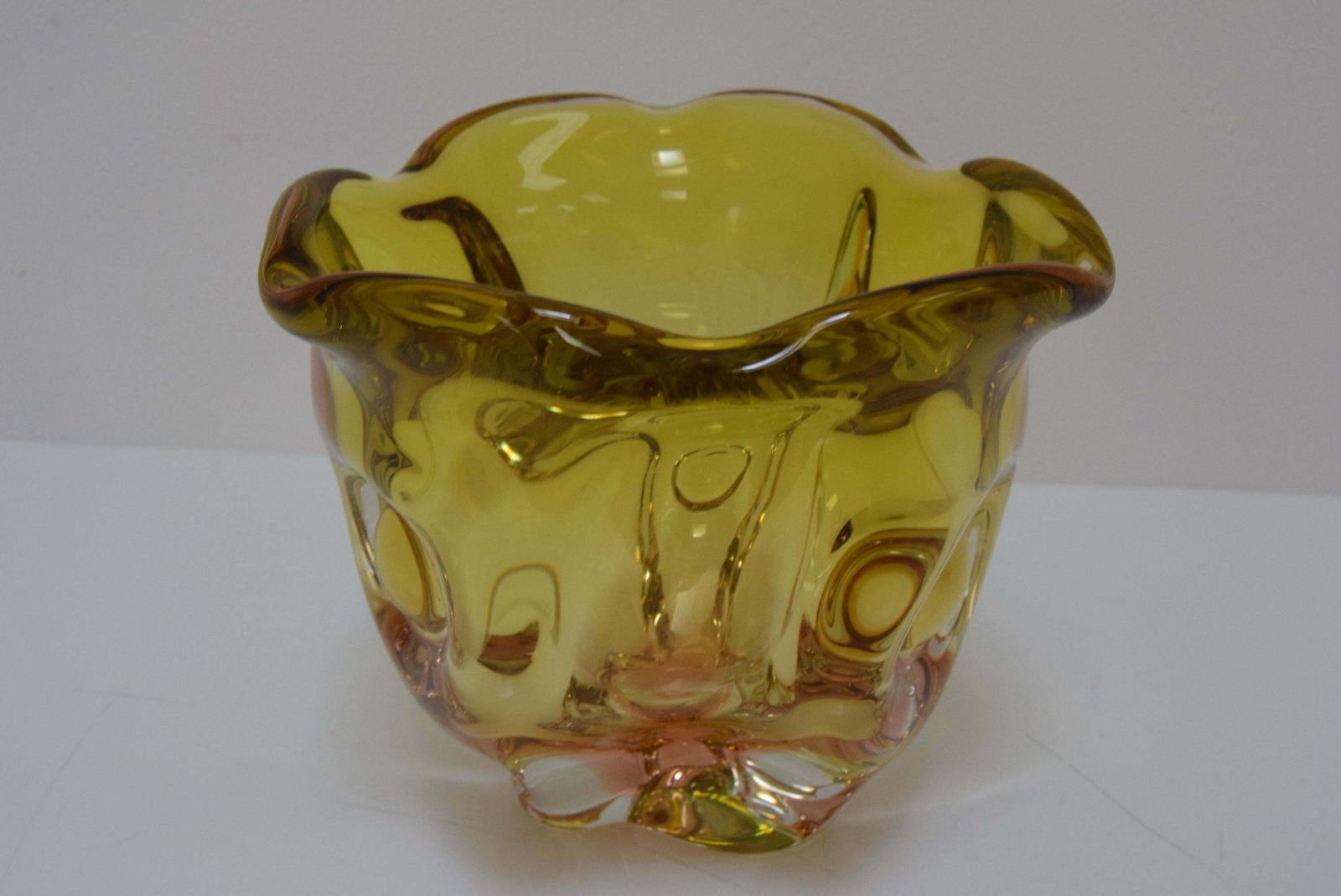 Art Glass Bowl By Josef Hospodka For Glasswork Chribska, 1960's. £266.92 photo vintage