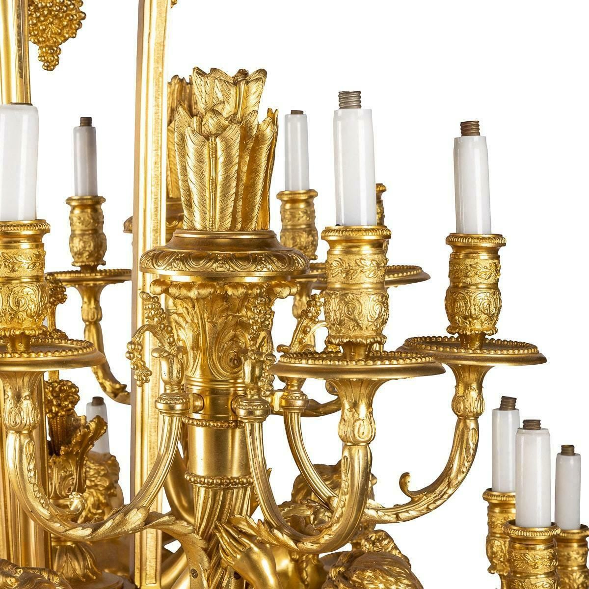 269995.0 19th Century French Louis XVI Style Ormolu Twenty Seven Light Chandelier, C.1890 photo