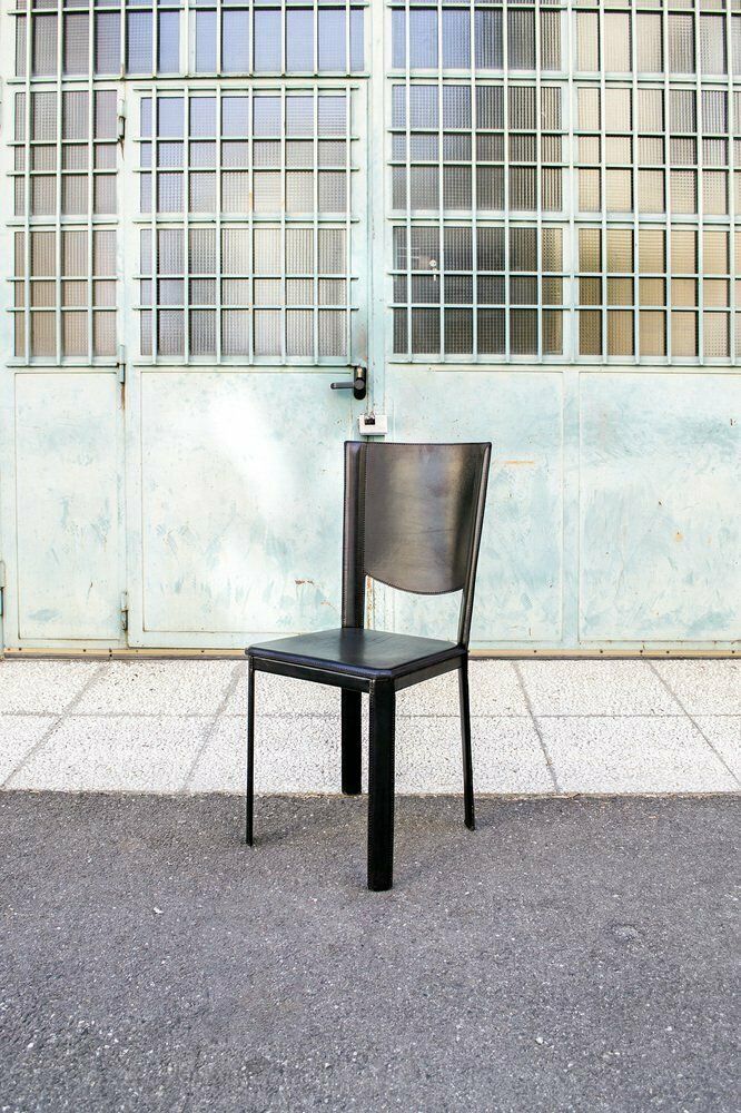 Bleather Stoelen Van Enrico Pellizzoni, Jaren 1970, Set Van 4 photo vinterior