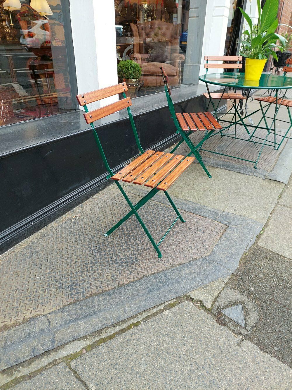 Garden Bistro Set, 1970s, Vintage photo Garden Furniture