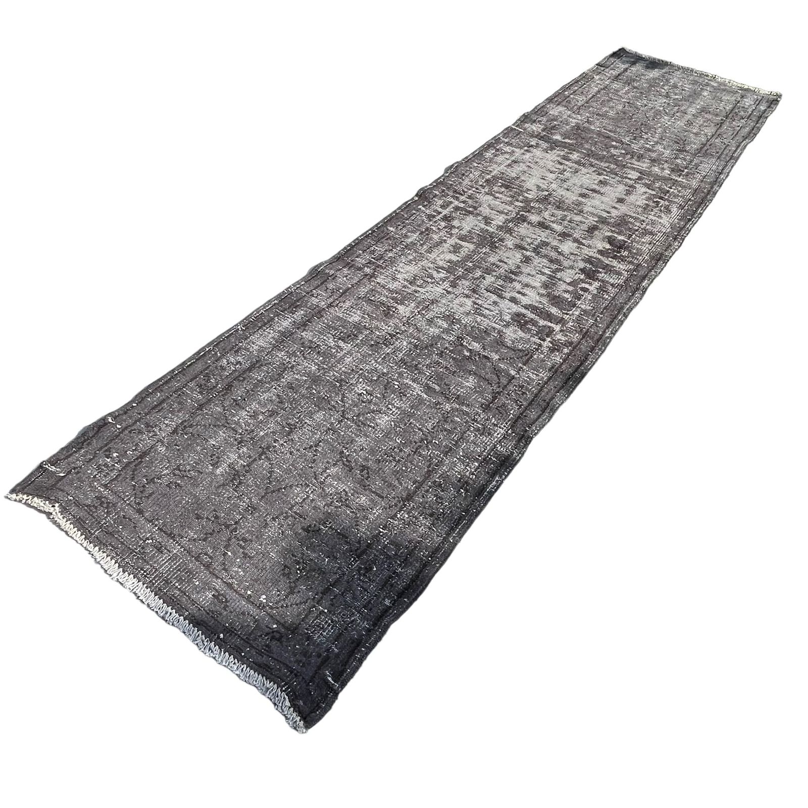 Vintage Distressed Turkish Rug , 325 X 83 Cm Wool Vintage Rug photo Textiles