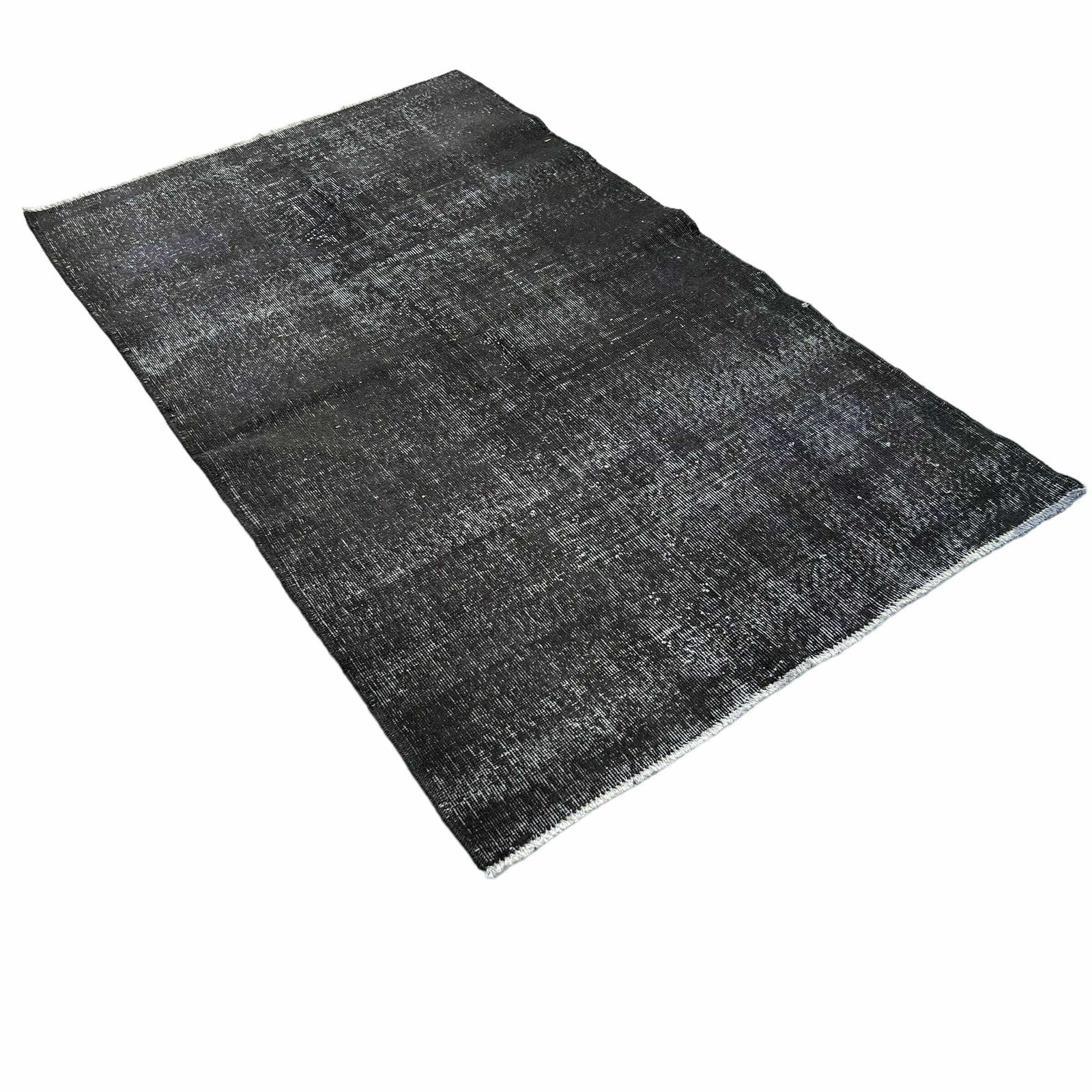 photo furniture Vintage Distressed Turkish Rug , Over Dyed Grey, 200 X 120 Cm
