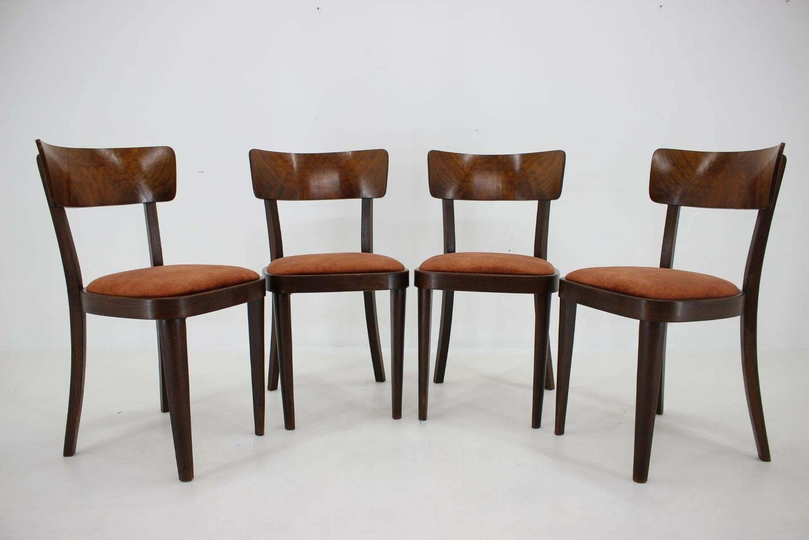 1940s Set Of Four Dining Chairs, Czechoslovakia photo furniture