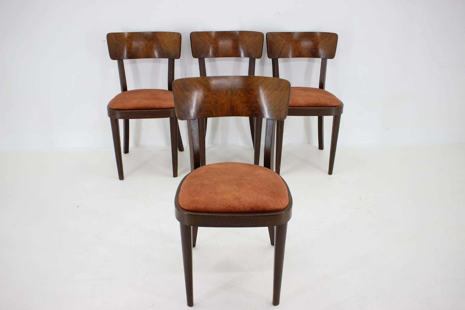 1940s Set Of Four Dining Chairs, Czechoslovakia photo Furniture