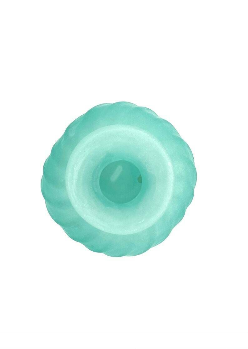 Gino Cenedese, Murano Frosted Glass Aqua Green Vase, Cenedese, Murano Italy 1970s photo buy