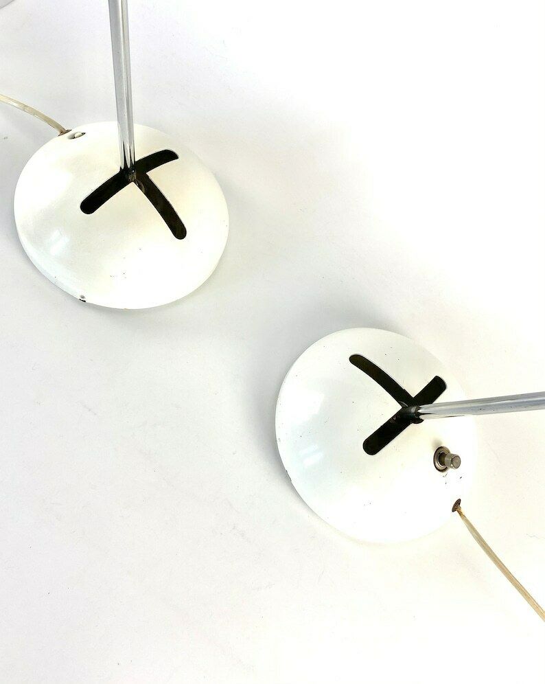 Robert Sonneman, Pair Of T395 Table Lamp For Luci Milan, 1972 photo buy
