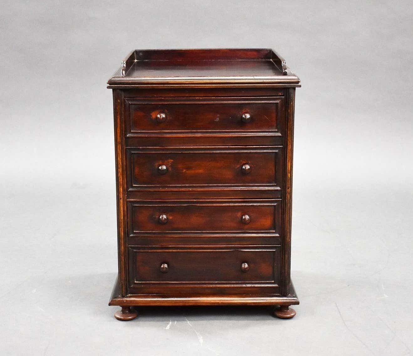 19th Century Mahogany Collectors Chest photo furniture